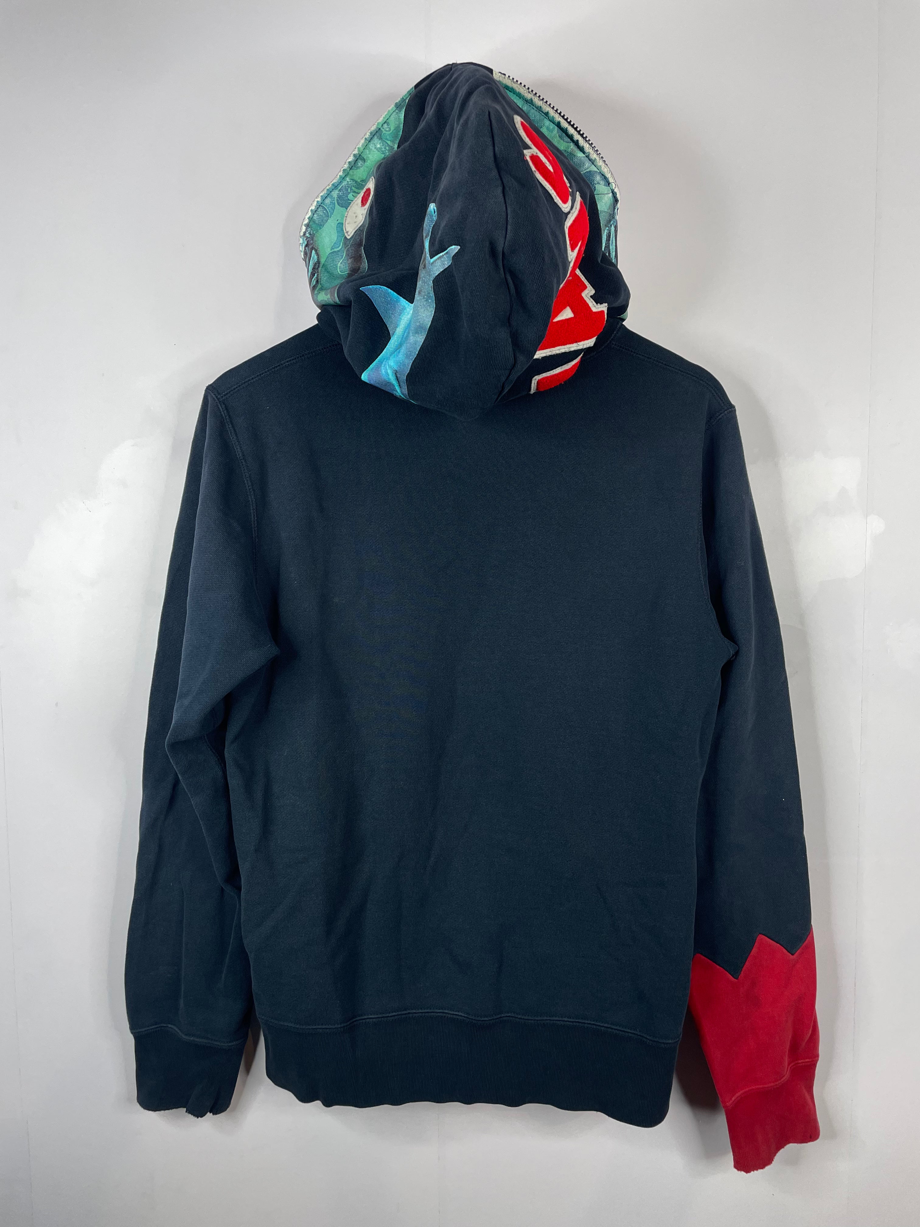BAPE JAWS Zip Up Navy Hoodie