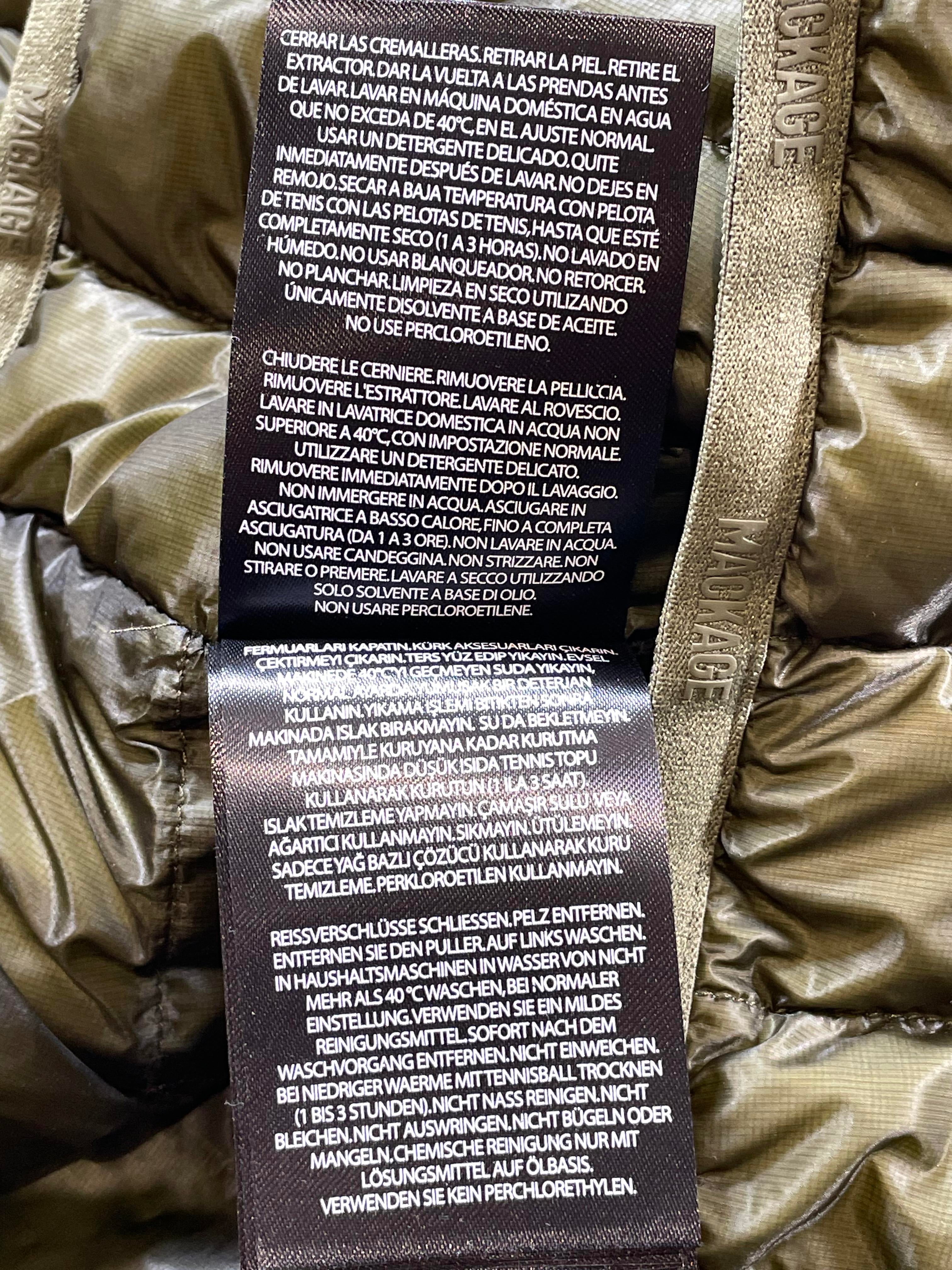 Mackage Down Olive Puffer Vest