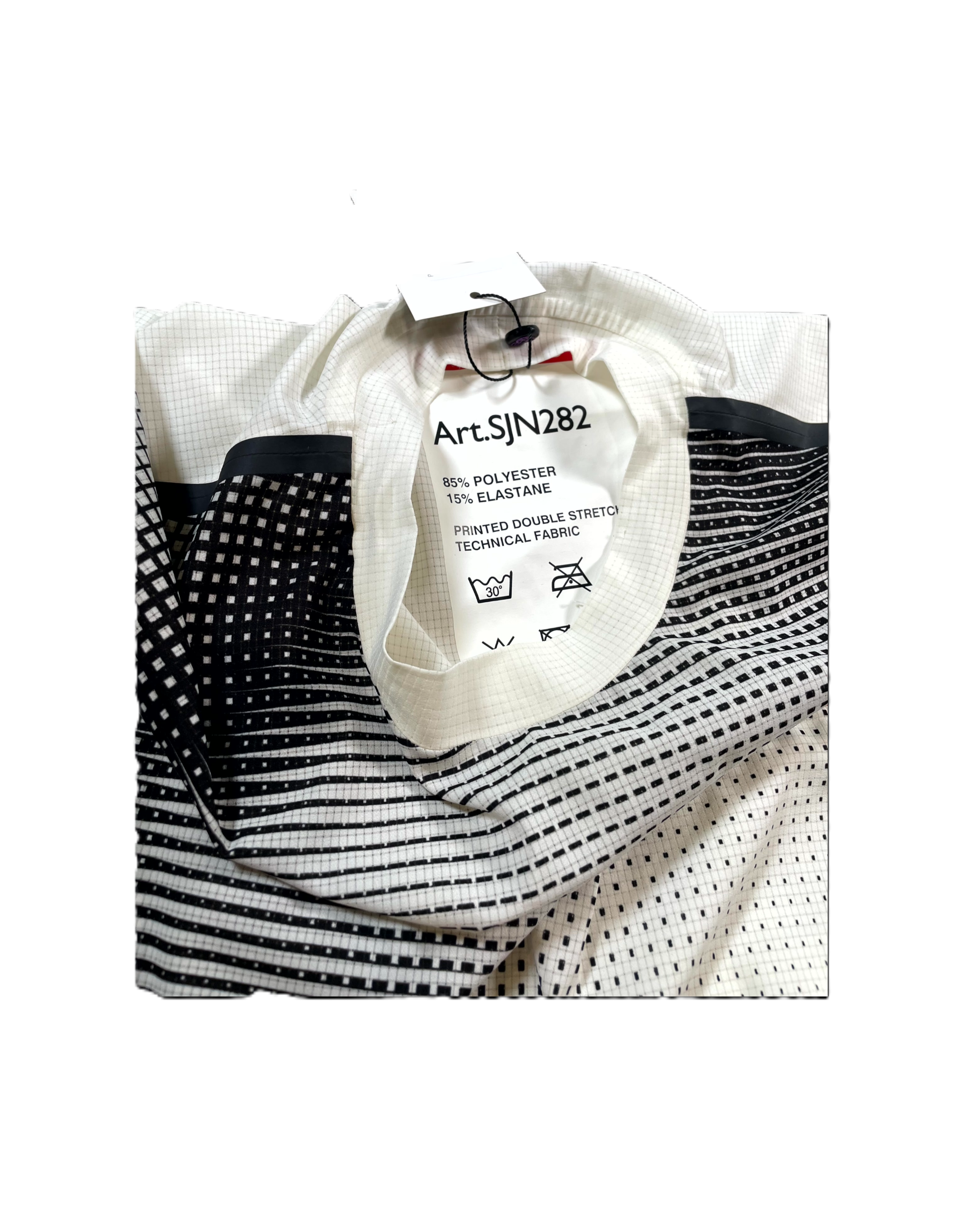 Prada Sportswear Checkered White & Black Tee