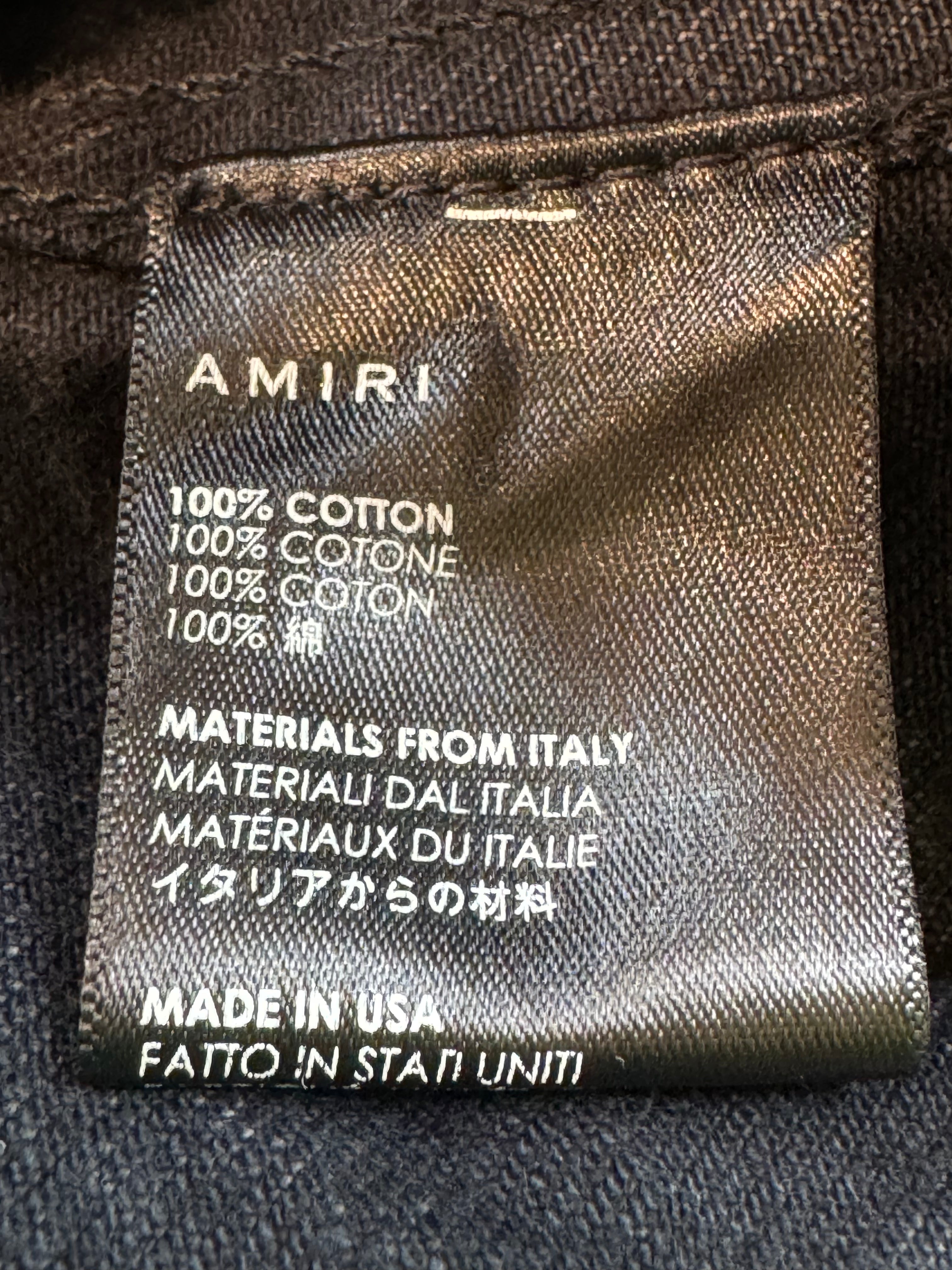 Amiri MX2 Black Paisley Denim Jacket