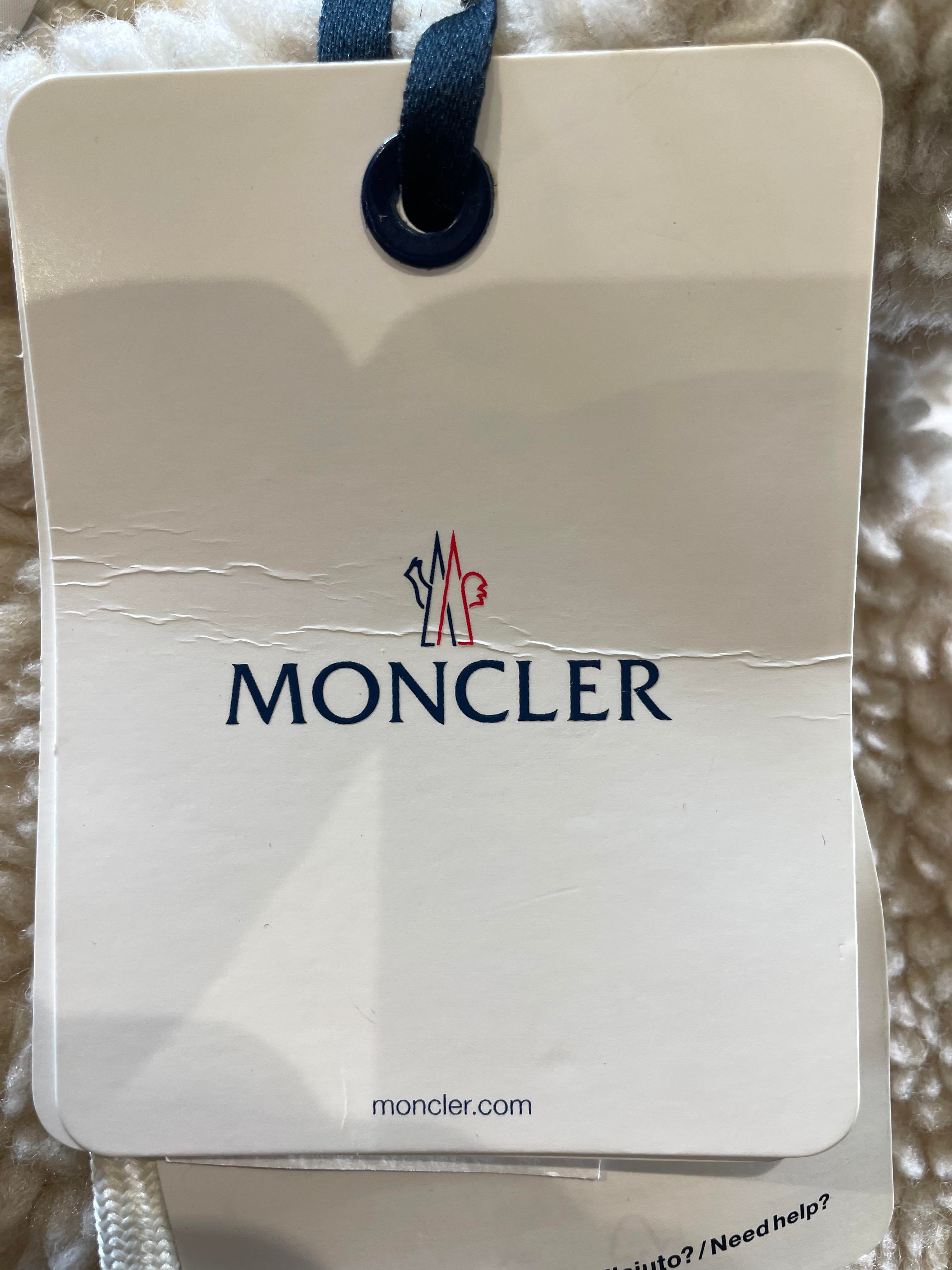 Moncler Maglia Aperta Cream Jacket