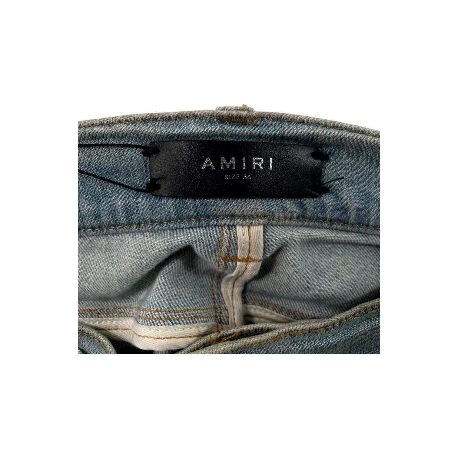 Amiri South Beach Splatter Light Wash Jeans