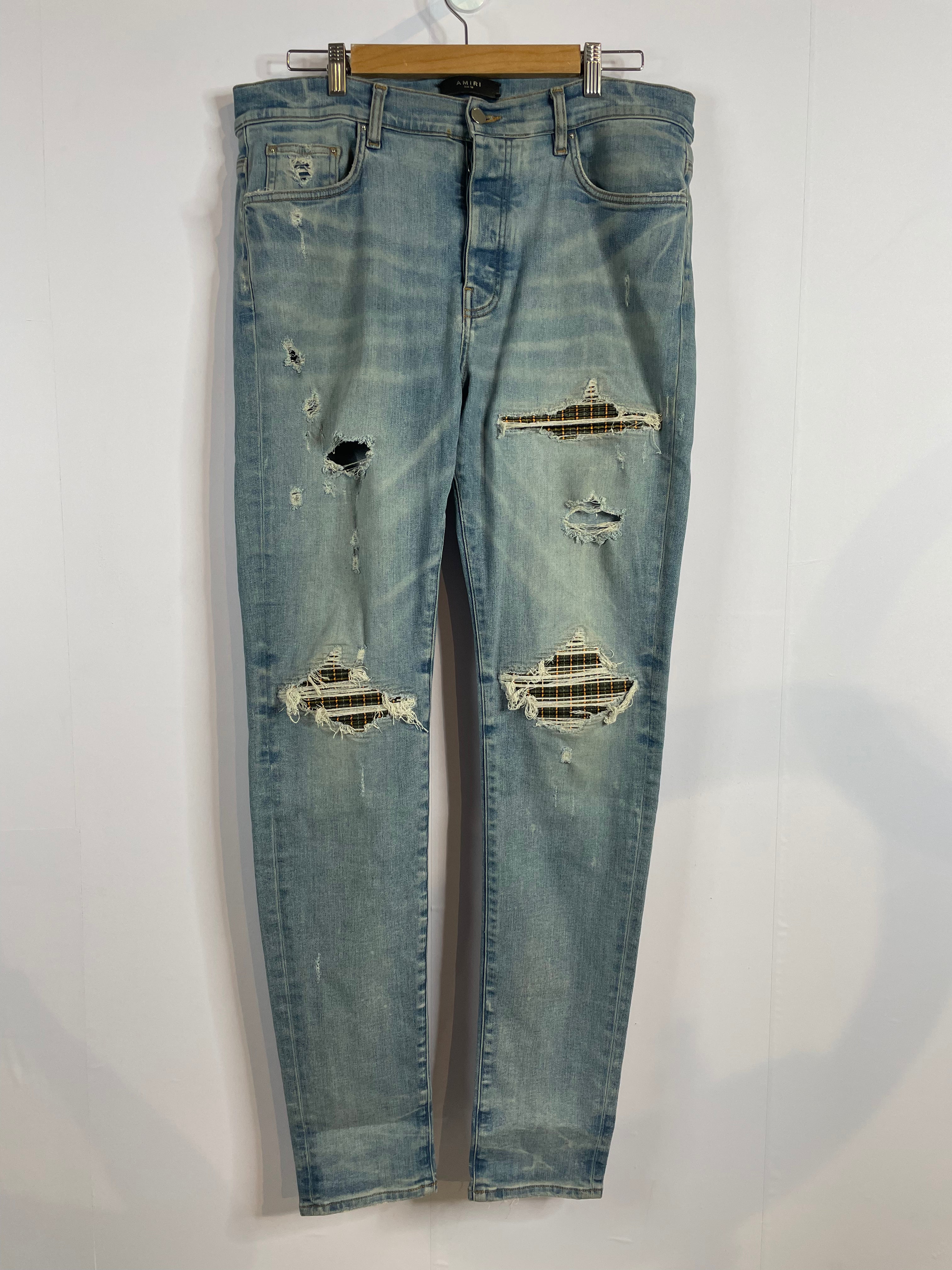 Amiri MX1 Plaid Jeans Used 38