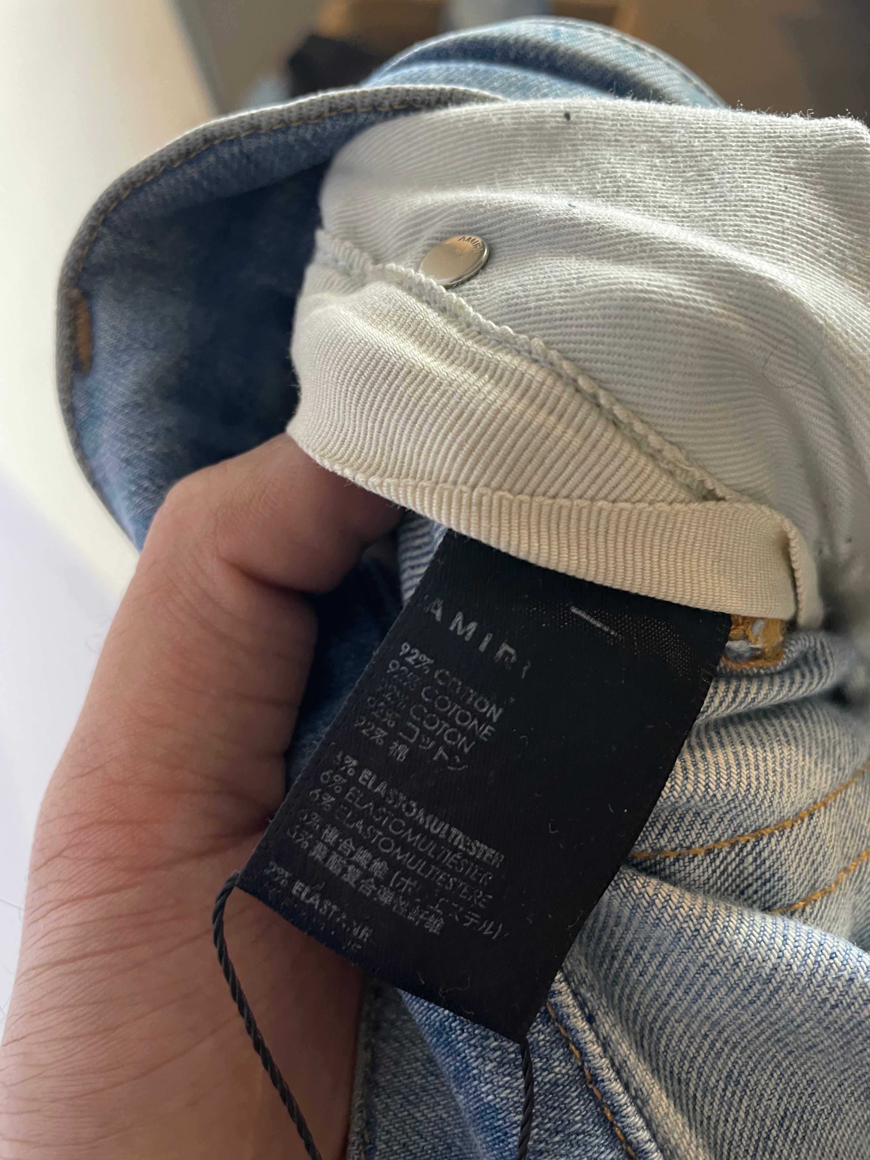 Amiri MX1 Plaid Jeans Used 38