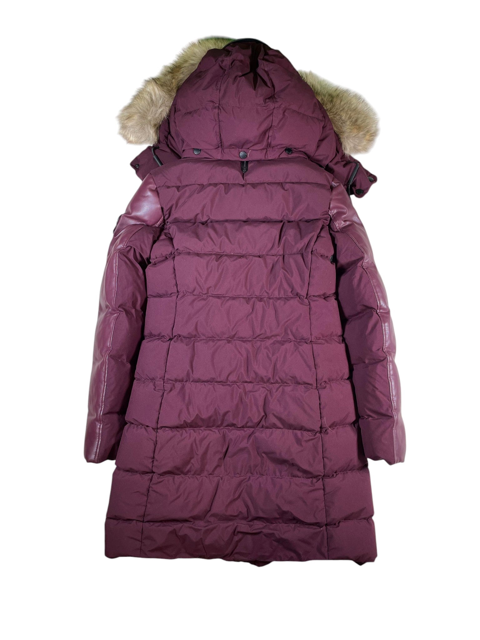 Rudsak Sleeve Matte Down Leather Puffer Jacket