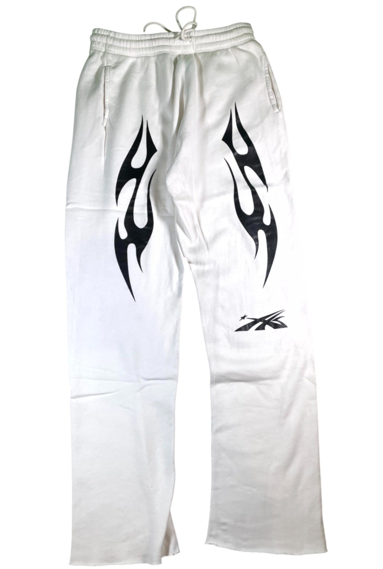 Hellstar Mini Logo Flare White Sweats