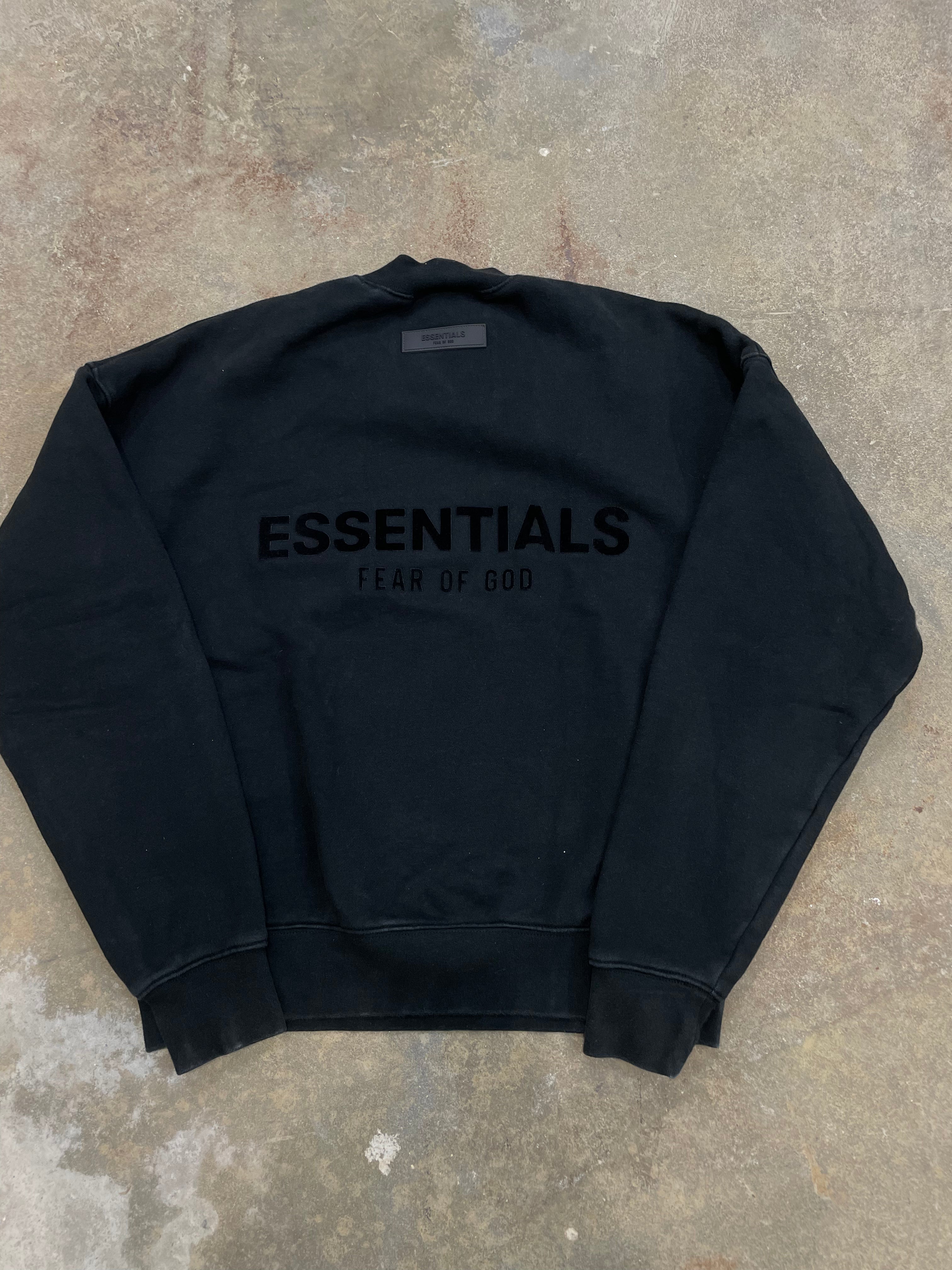 Essentials Crewneck Black Used XXS
