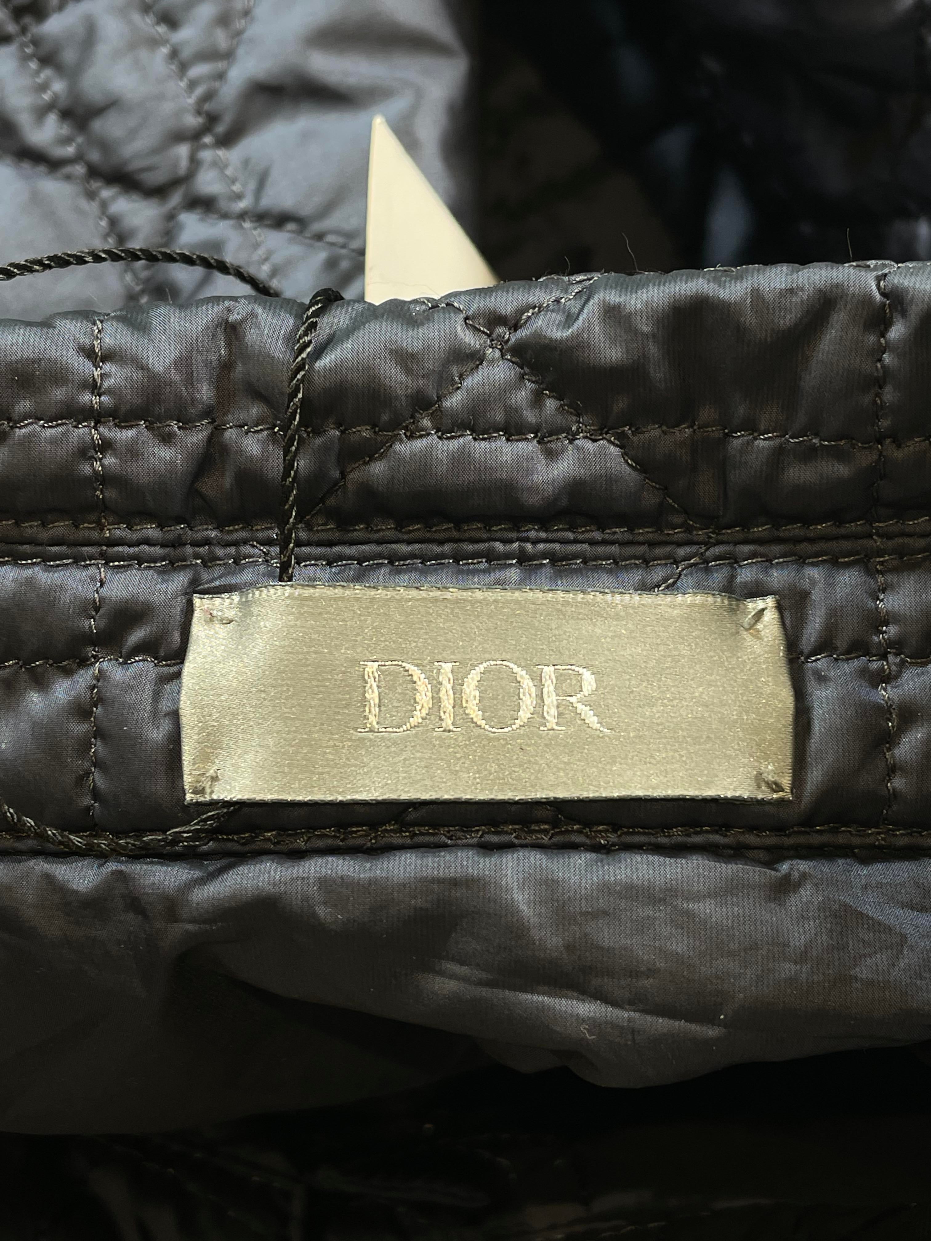 Dior Oblique Navy Puffer Jacket