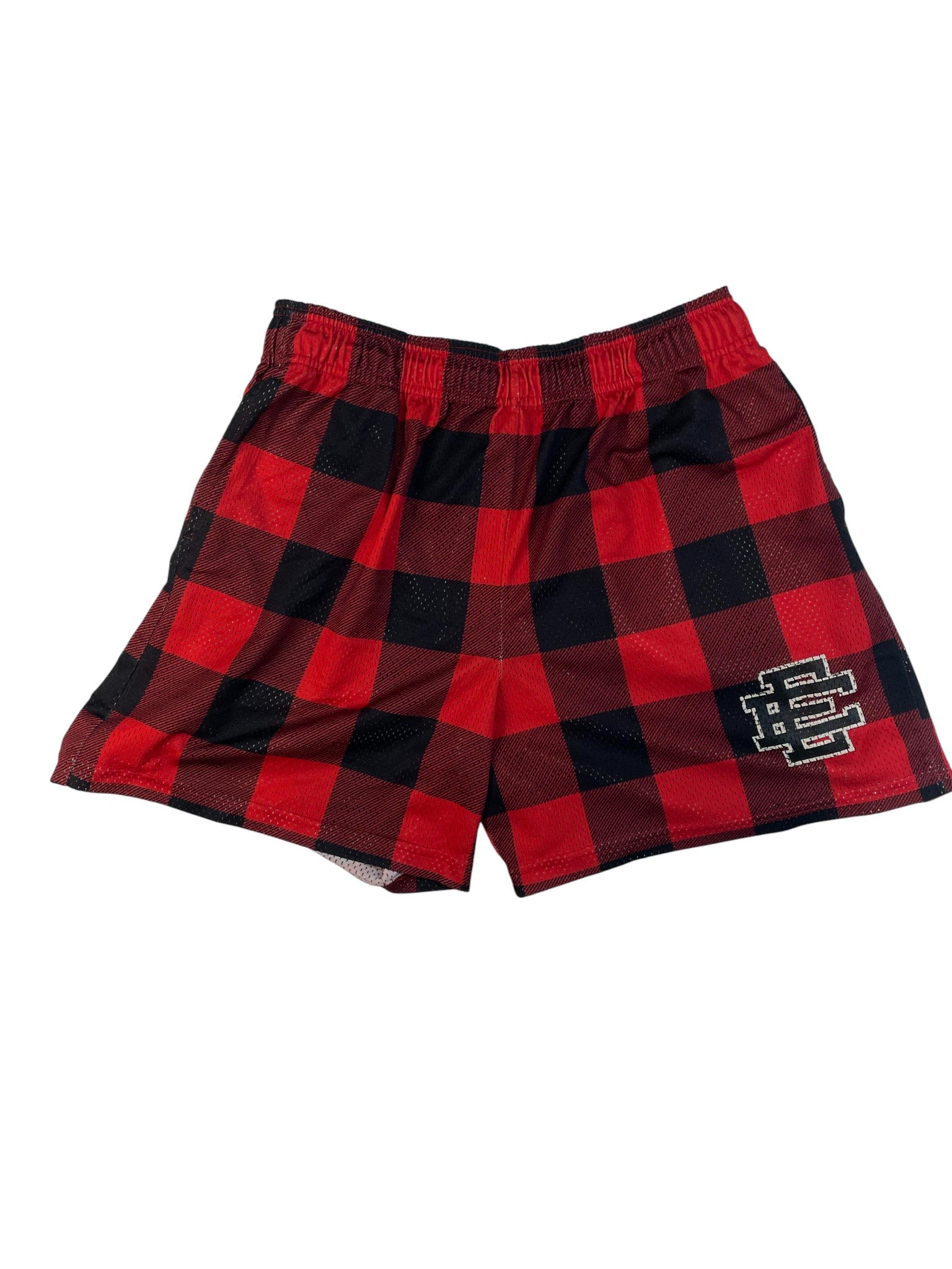 Eric Emanuel 'Checkered' Red & Black Shorts