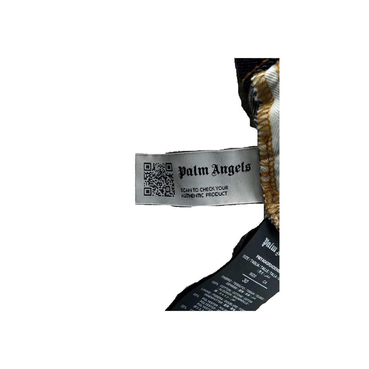 Palm Angels Double Knee Navy Jeans