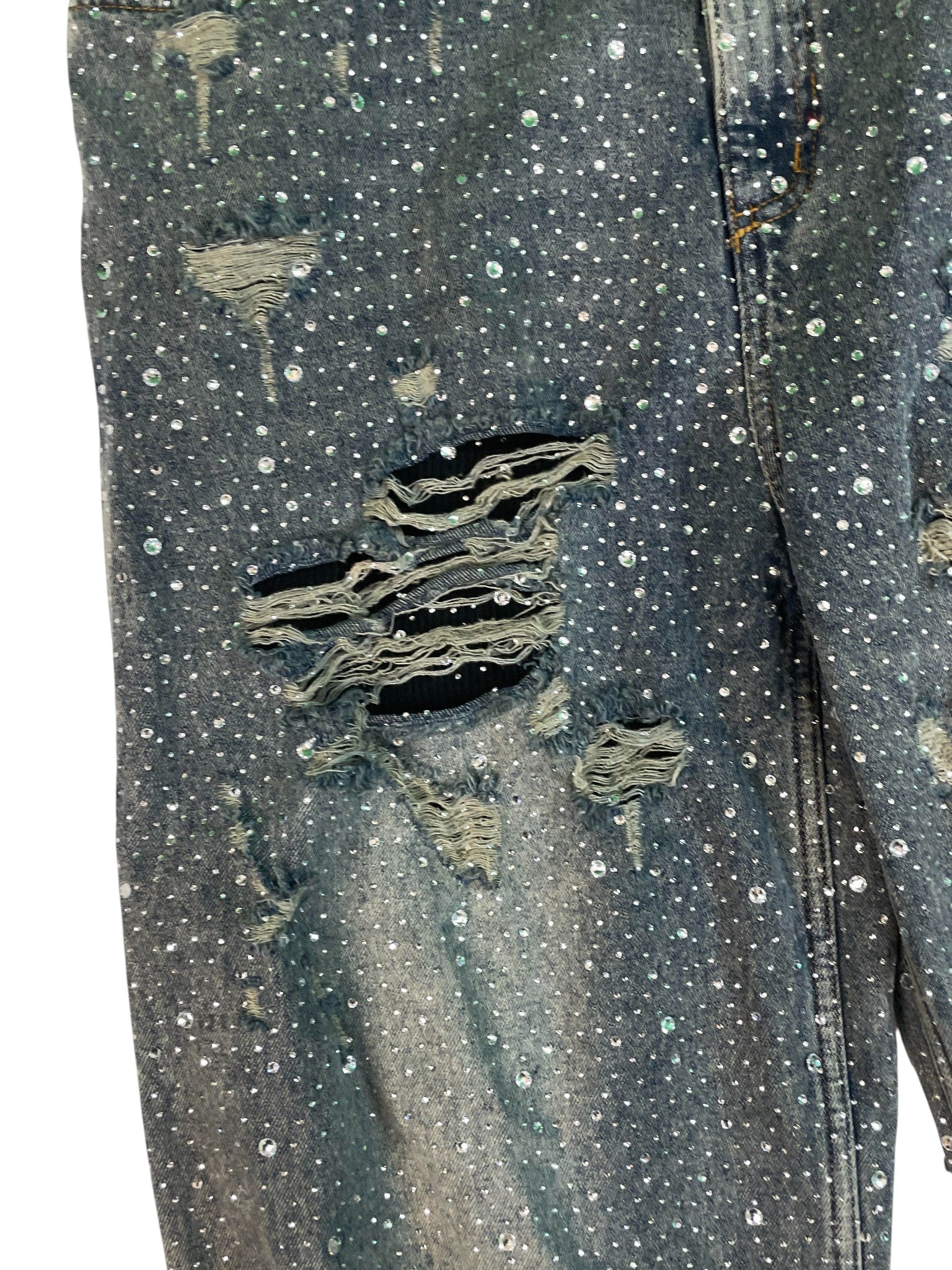 Vale 'Rhinestone' Light Wash Jeans