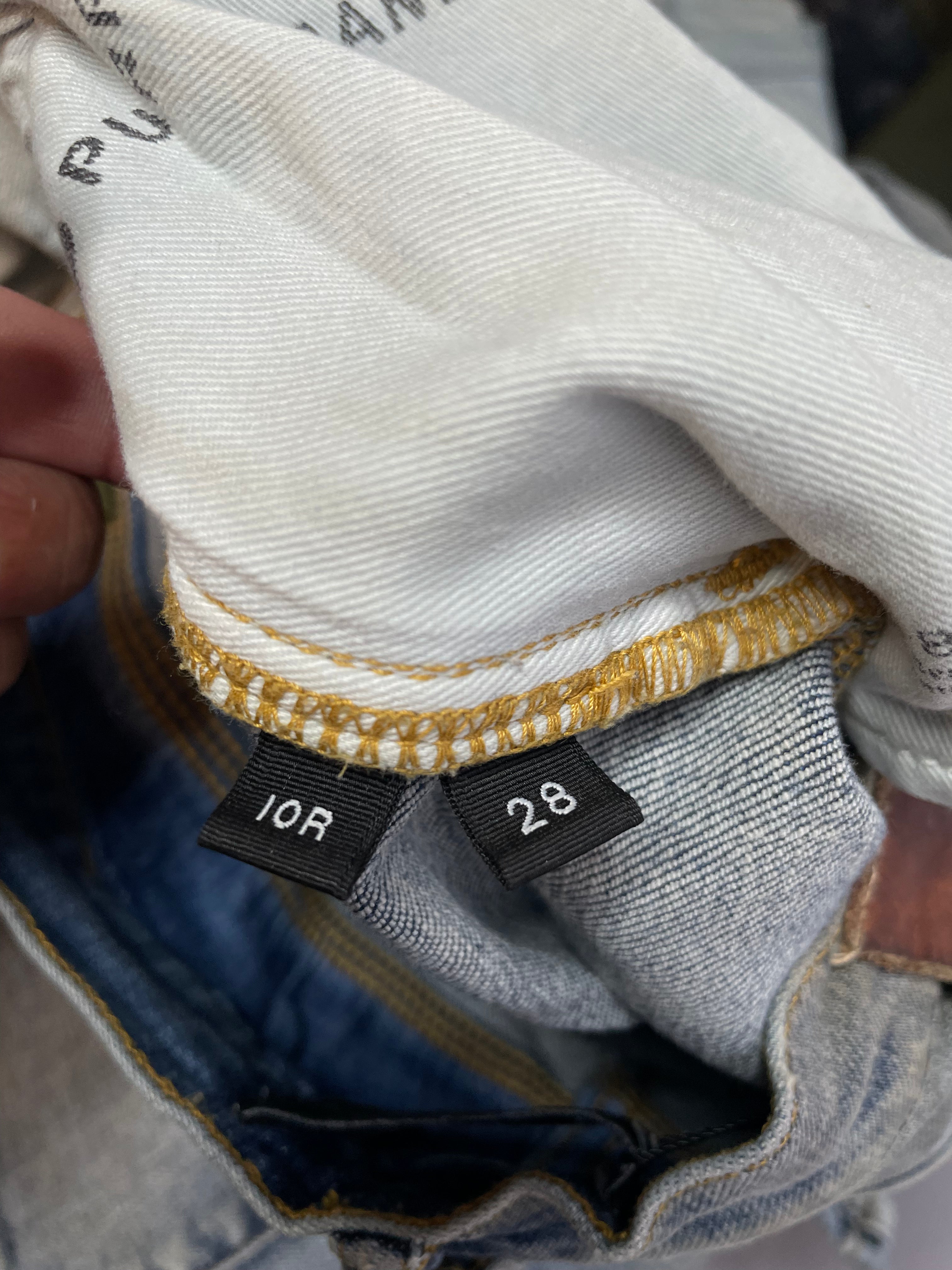 Purple Brand Light Wash Ripped Blue Jeans