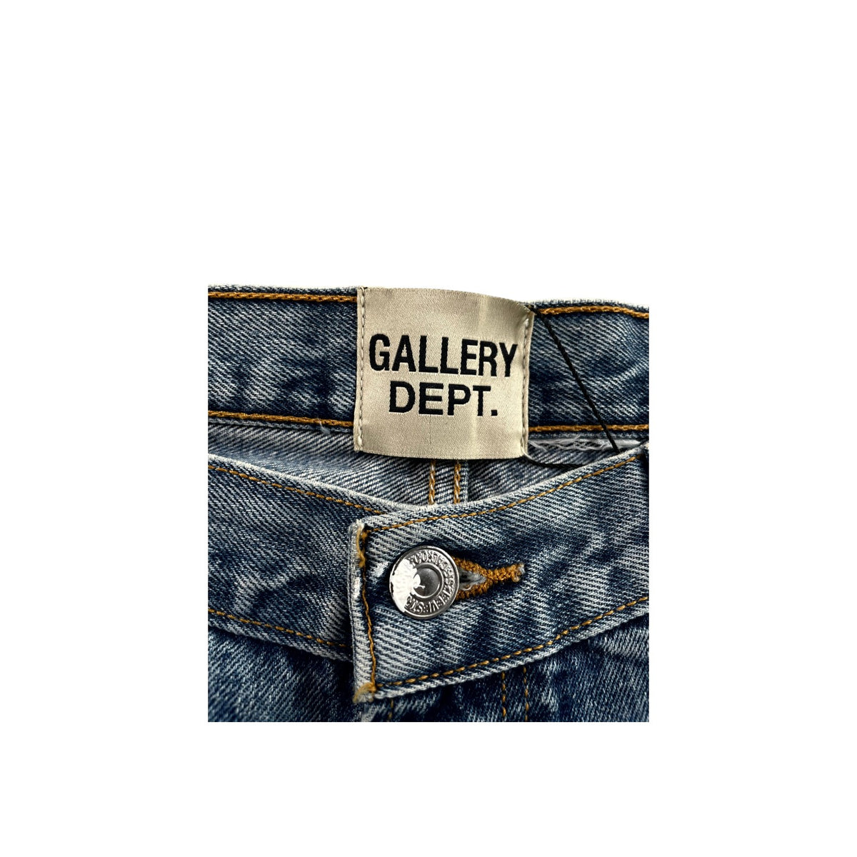 Gallery Dept Distressed Splatter Light Wash Jeans