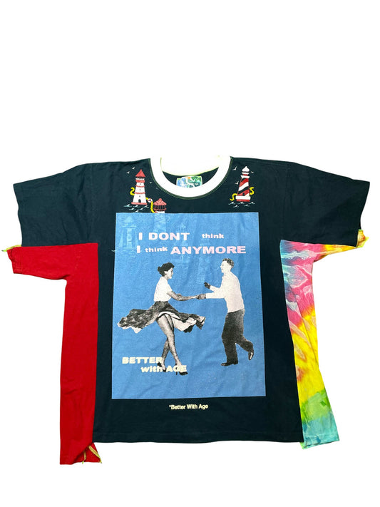 Better With Age Jimmy 3 Panel Tee Navy