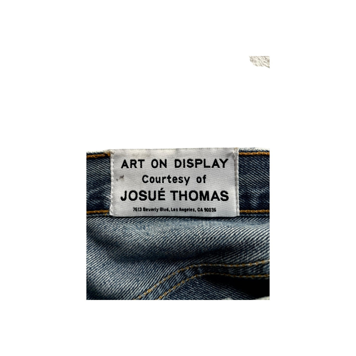 Gallery Dept Distressed Splatter Light Wash Jeans