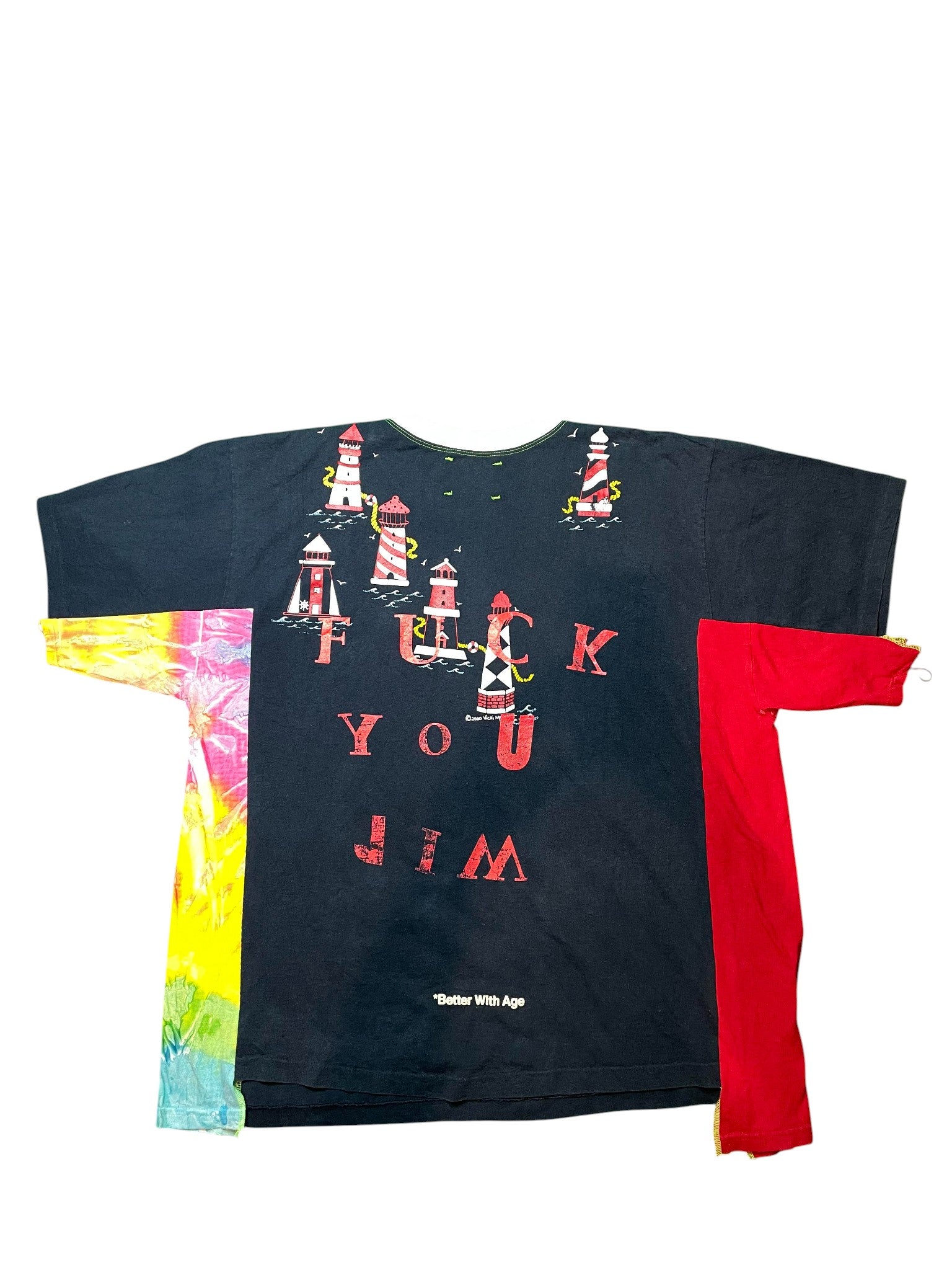 Better With Age Jimmy 3 Panel Tee Navy