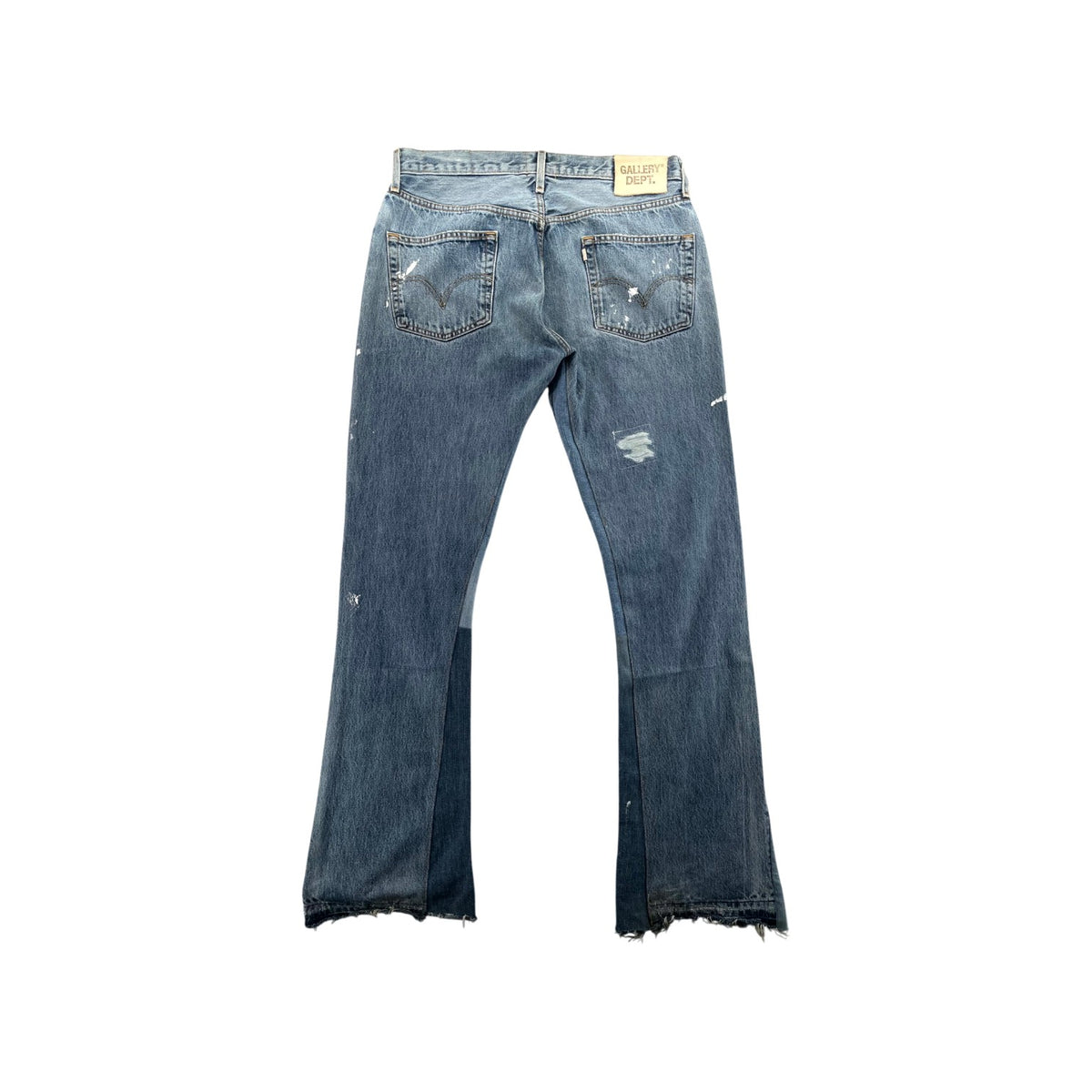 Gallery Dept Distressed Splatter Light Wash Jeans