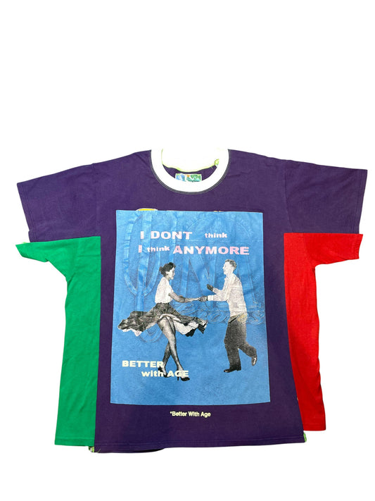 Better With Age Jimmy 3 Panel Tee Purple
