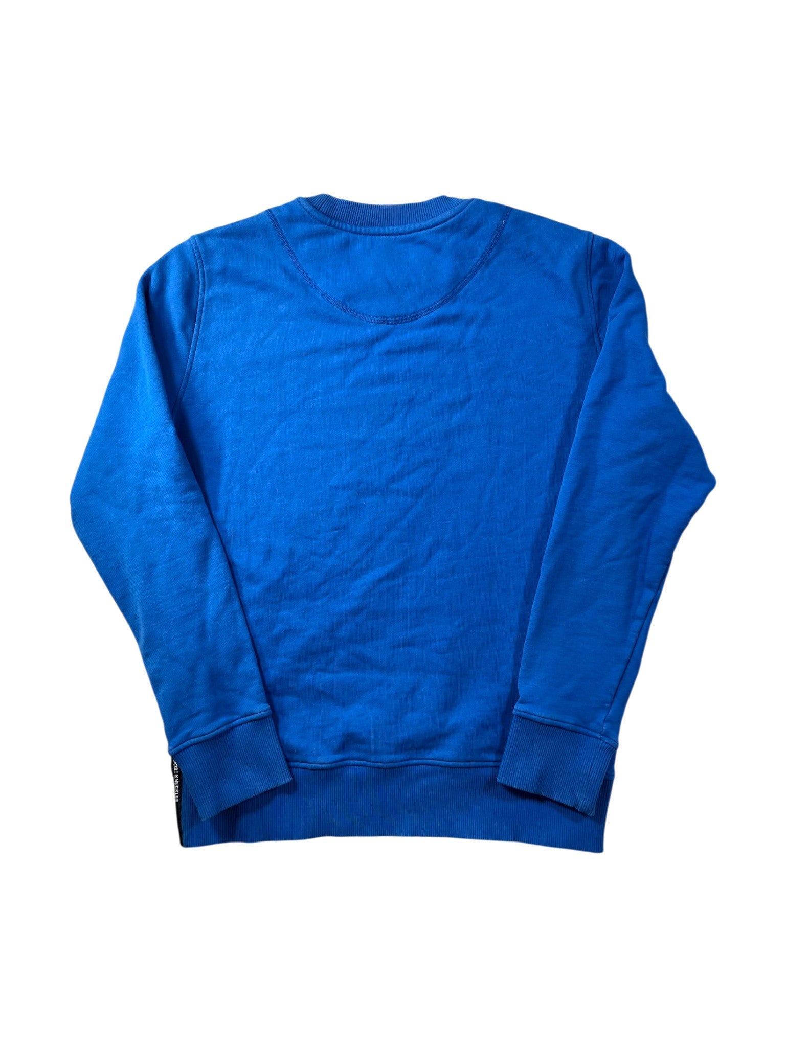 Moose Knuckles Metal Plate Crewneck Blue Sweater