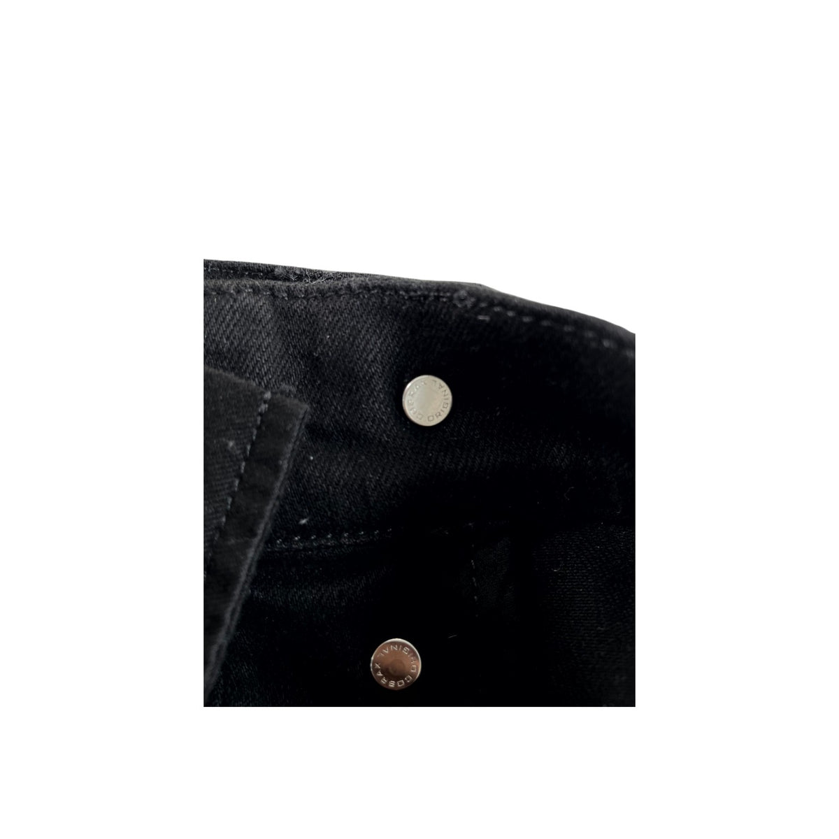Amiri Staggered Side Logo Black Wax Jeans