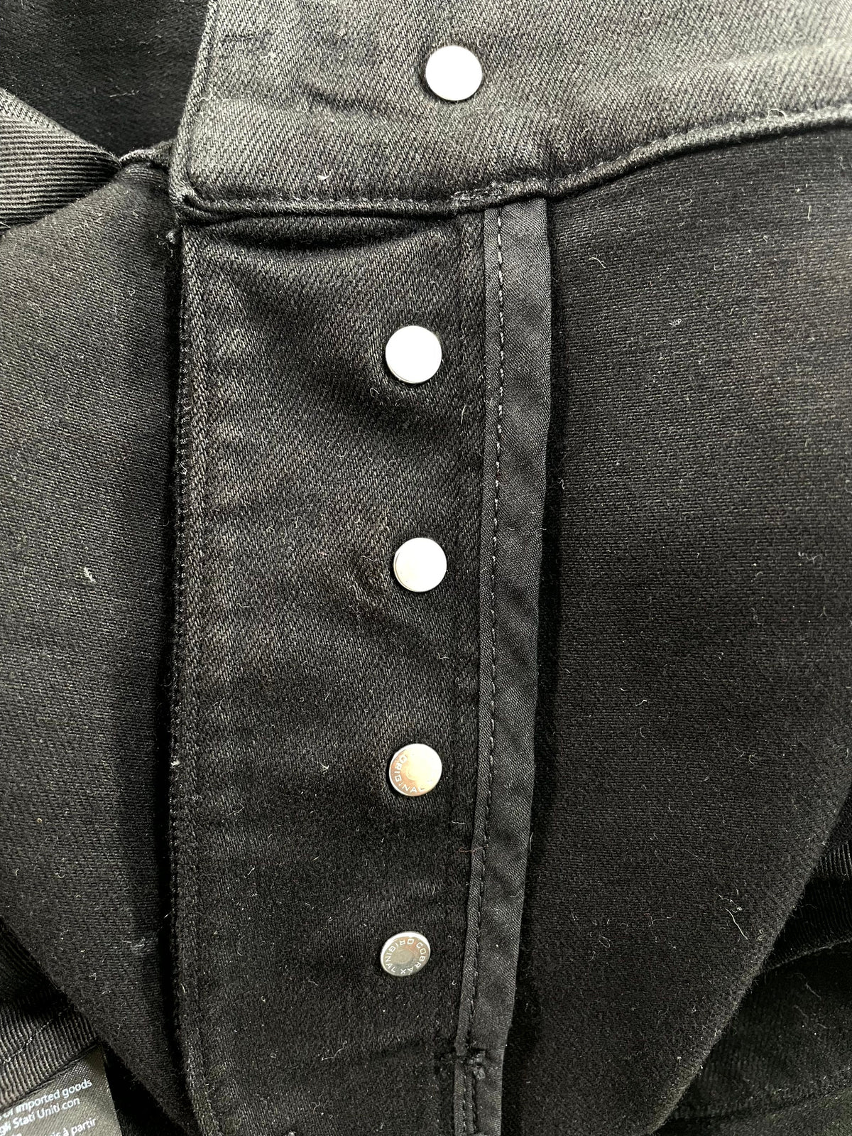 Amiri Staggered Side Logo Black Wax Jeans