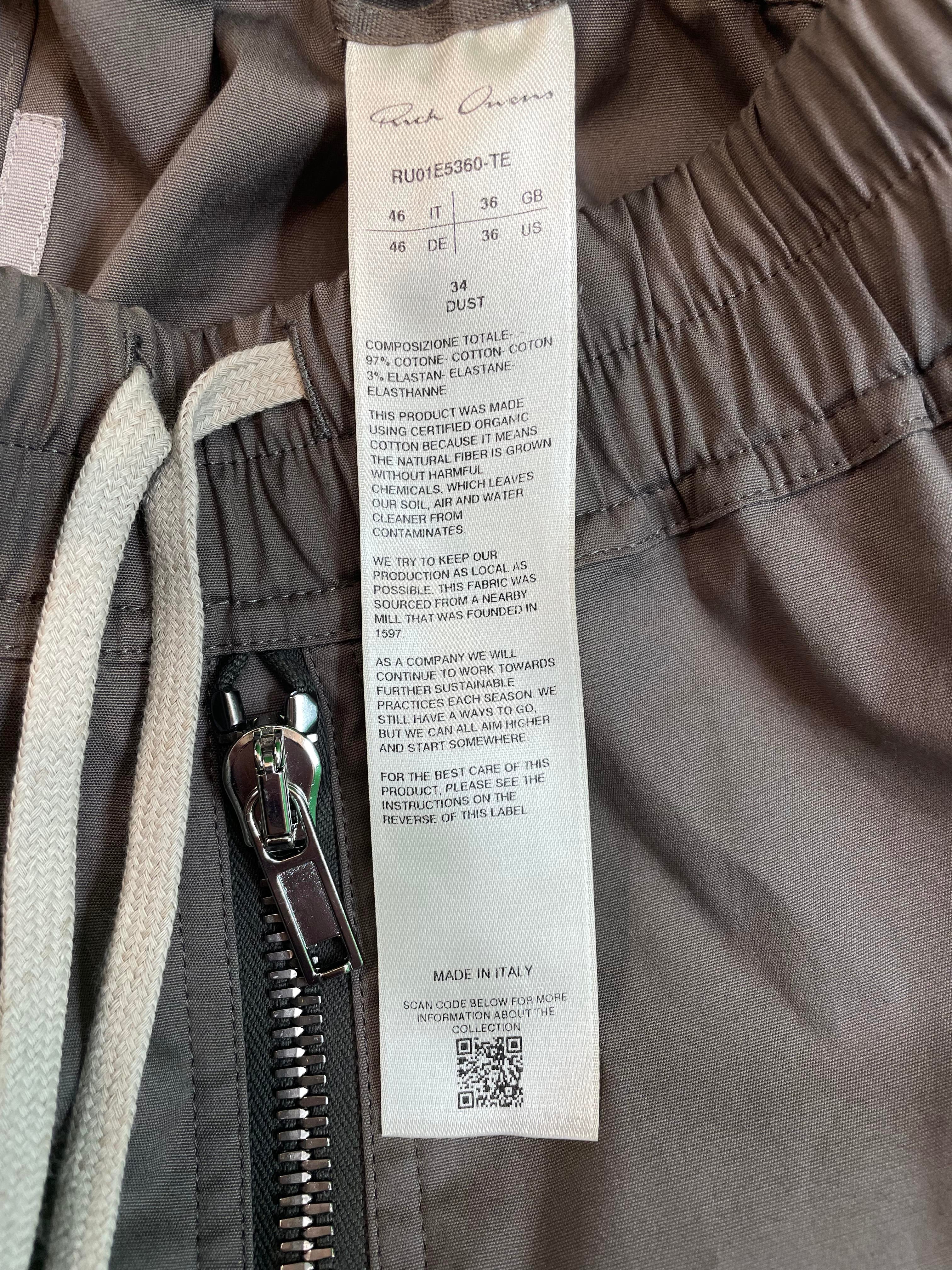 Rick Owens 'Hollywood' Gray Cargobela Short