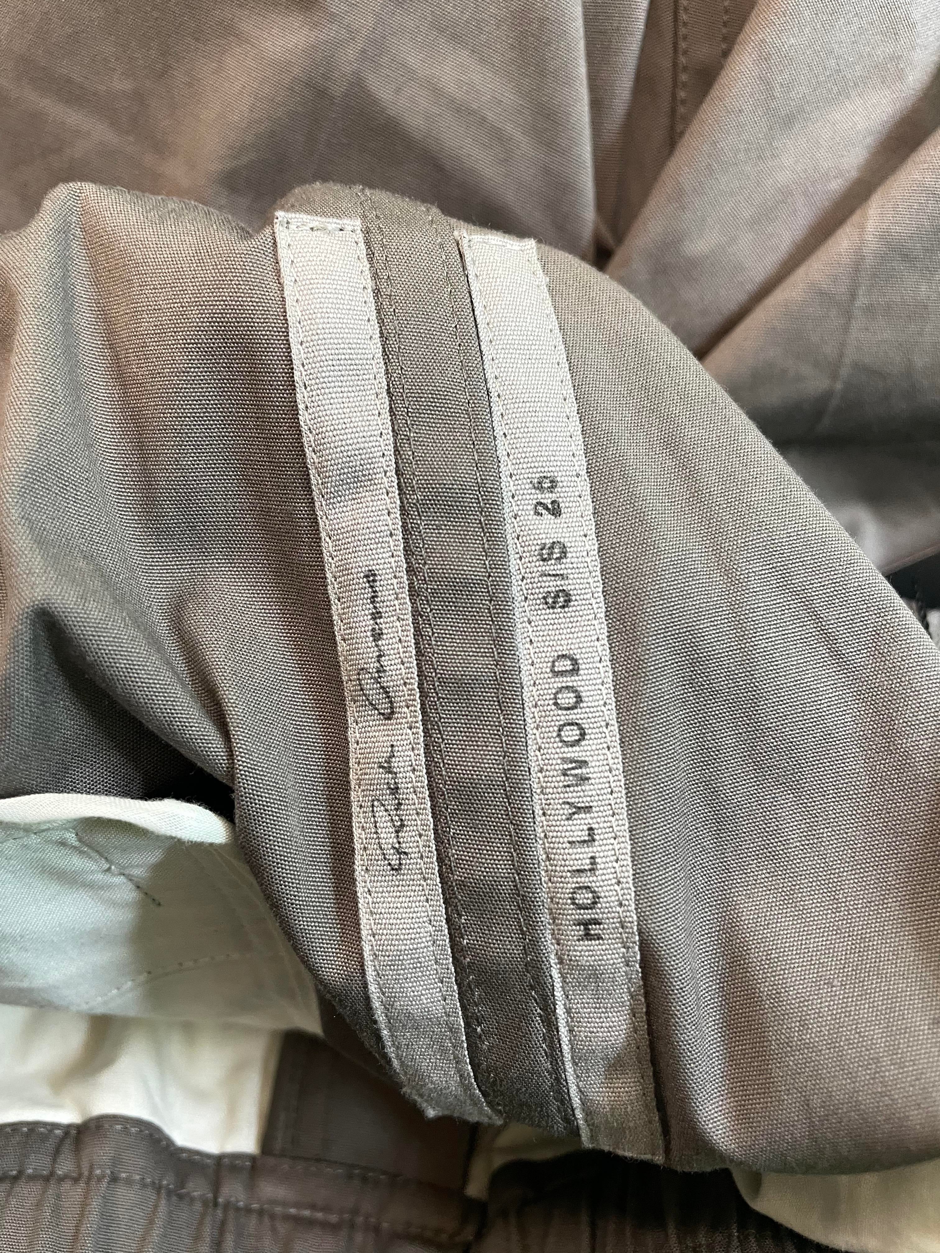 Rick Owens 'Hollywood' Gray Cargobela Short