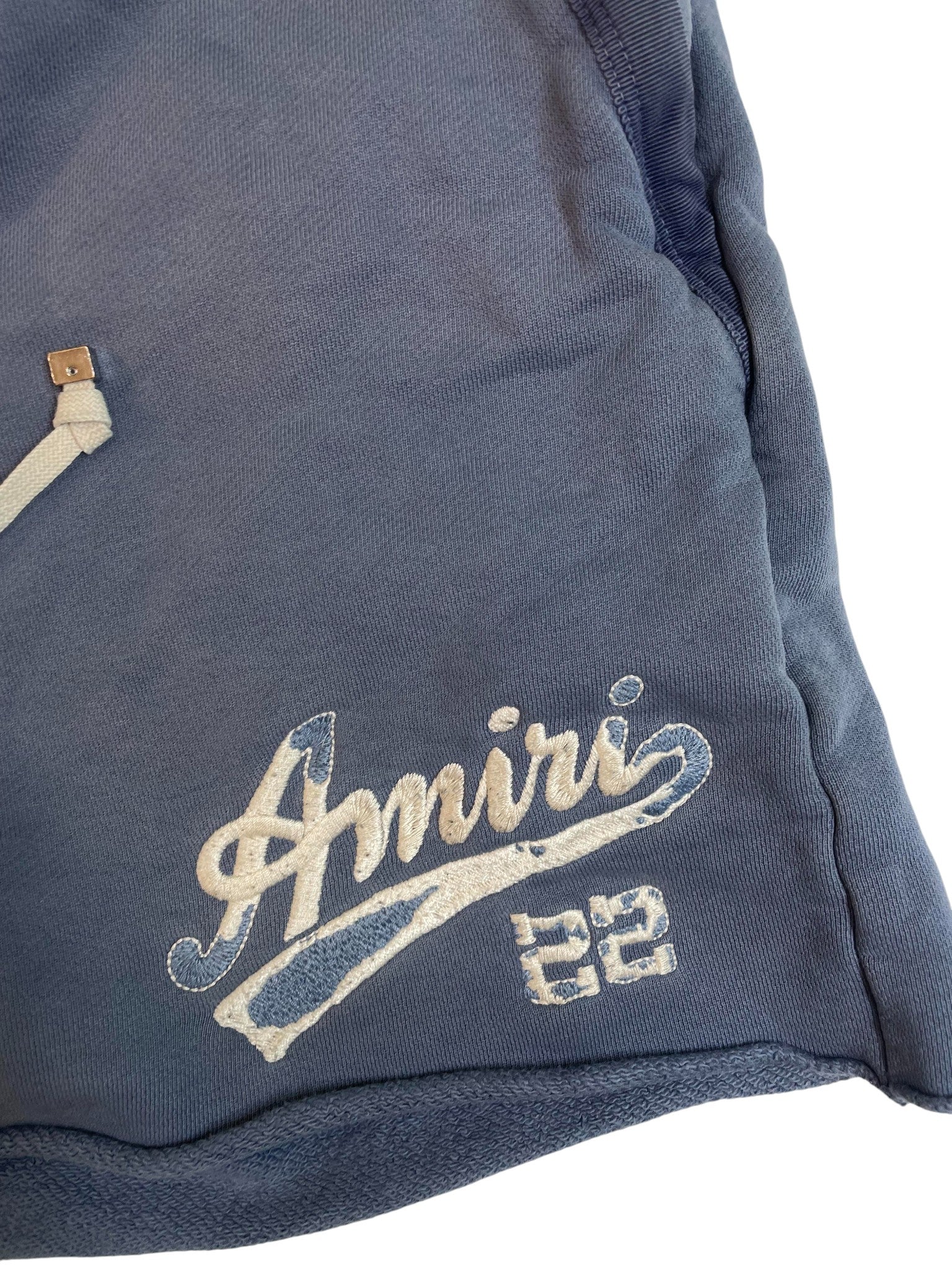 Amiri '22' Baby Blue Shorts