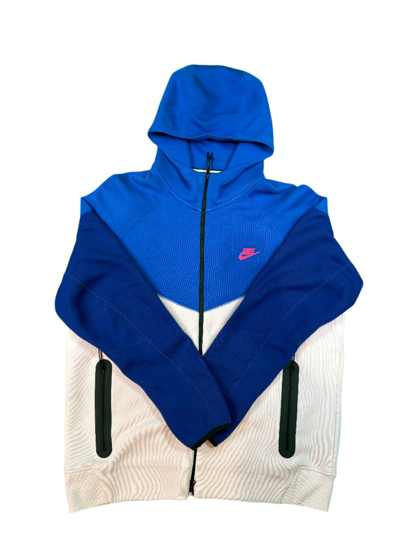 Nike Tech Navy & Pink Zip Up Hoodie