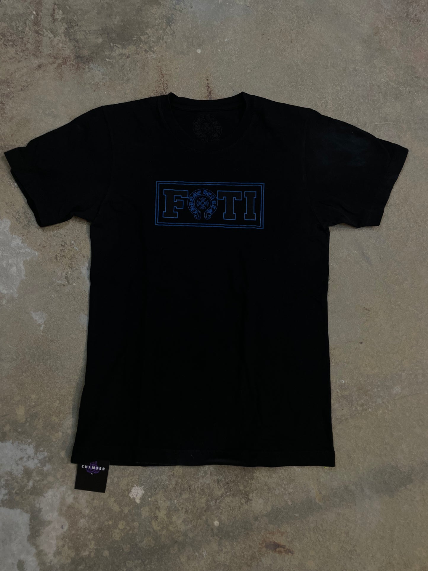 Chrome Hearts Foti Tee Black Blue Used Small