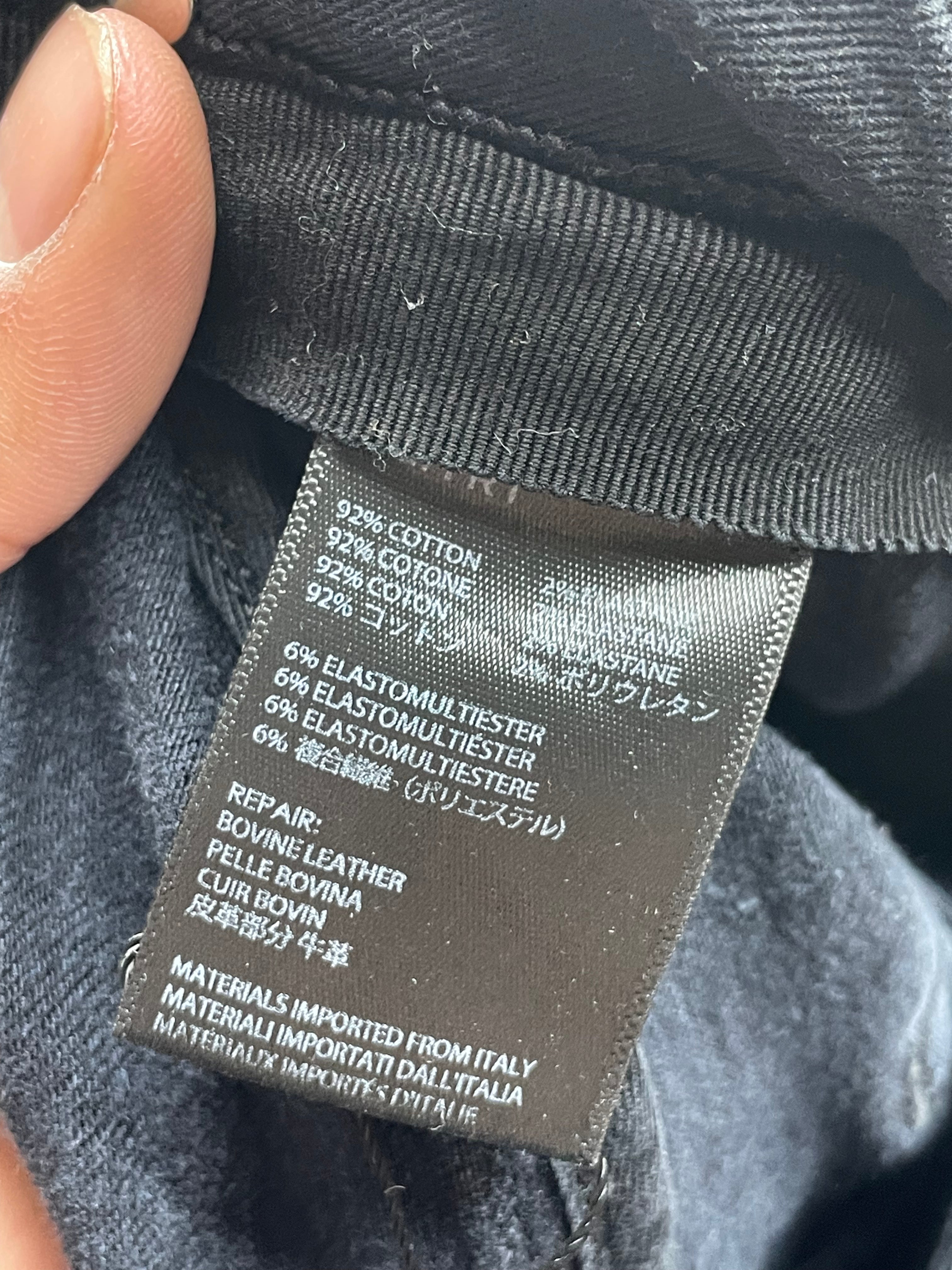 Amiri MX1 Pink Crackle Patch Black Jeans