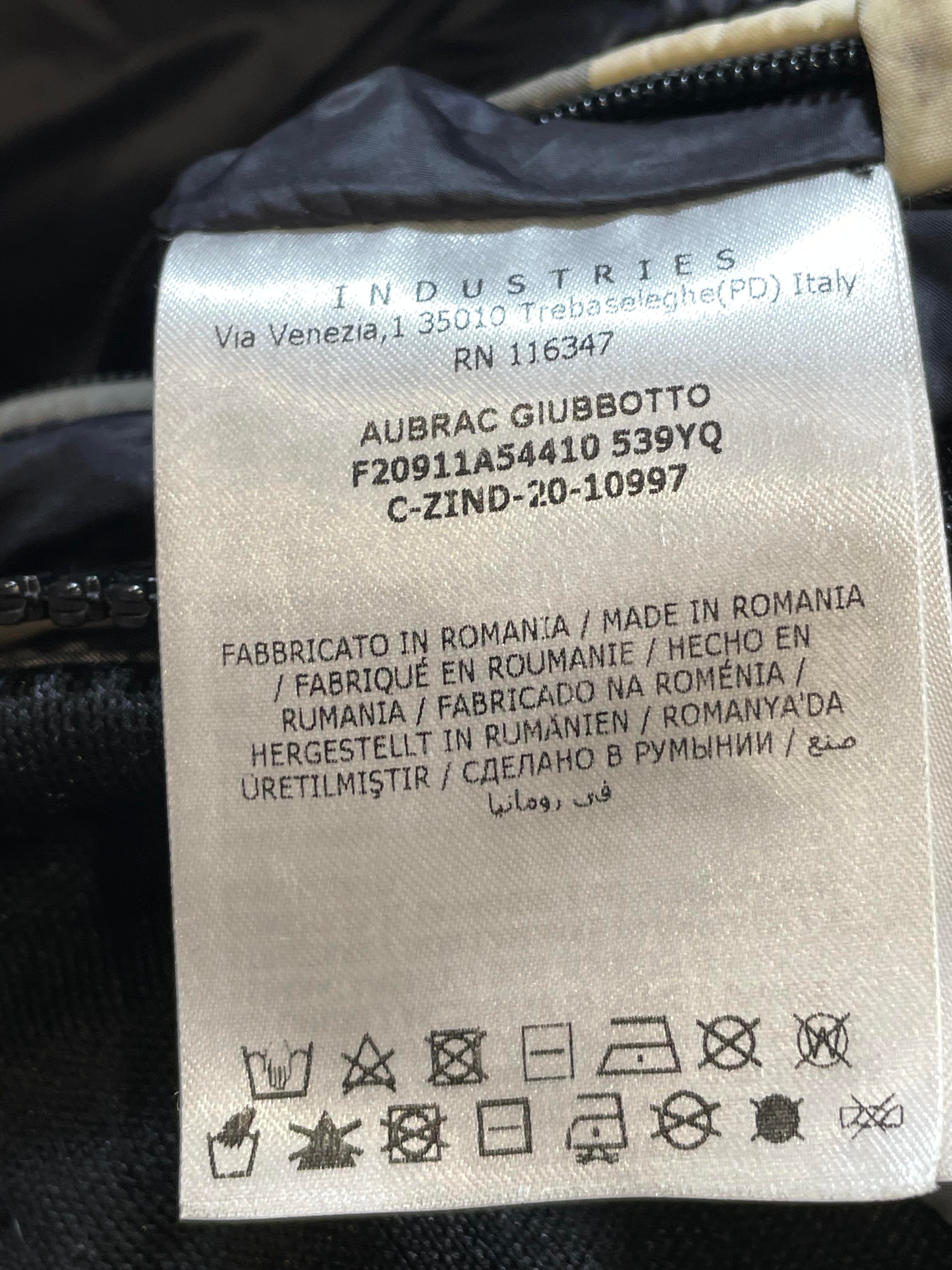 Moncler Gingham Print Aubrac Black & White Puffer Jacket