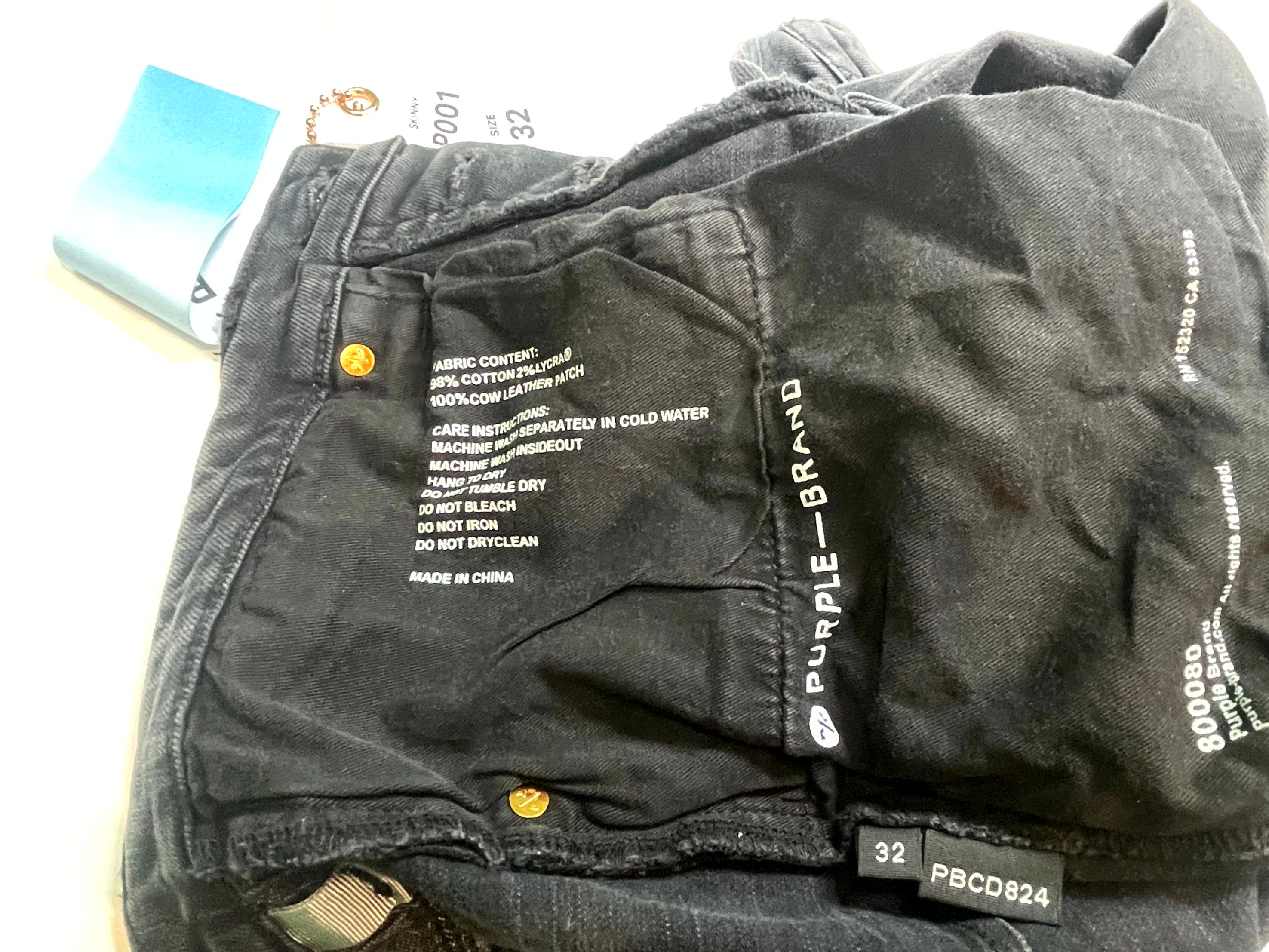 Purple Brand Patchwork Black Wash & Blue Jeans