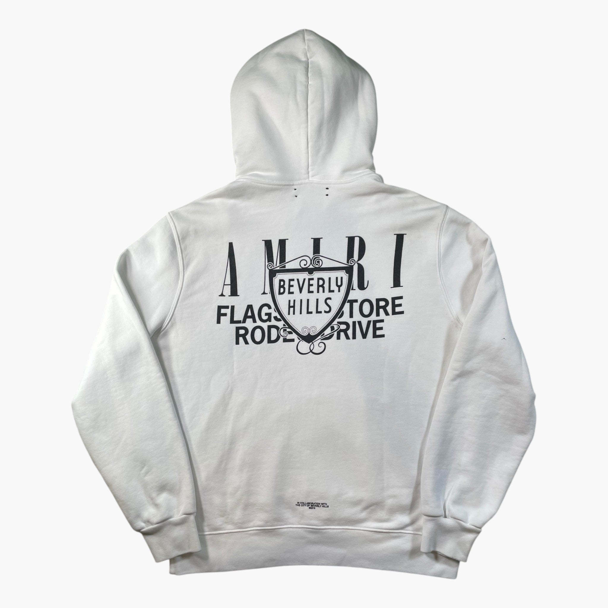 Amiri XO Beverly Hills White Hoodie