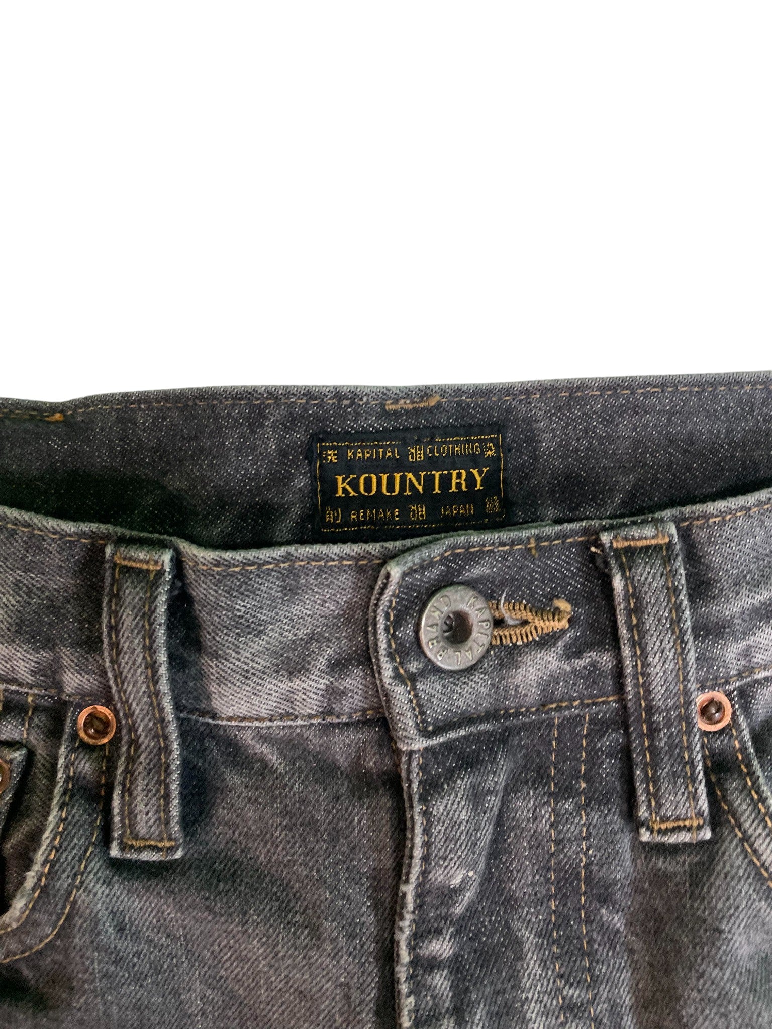 Kapital 'Bone' Grey Shorts