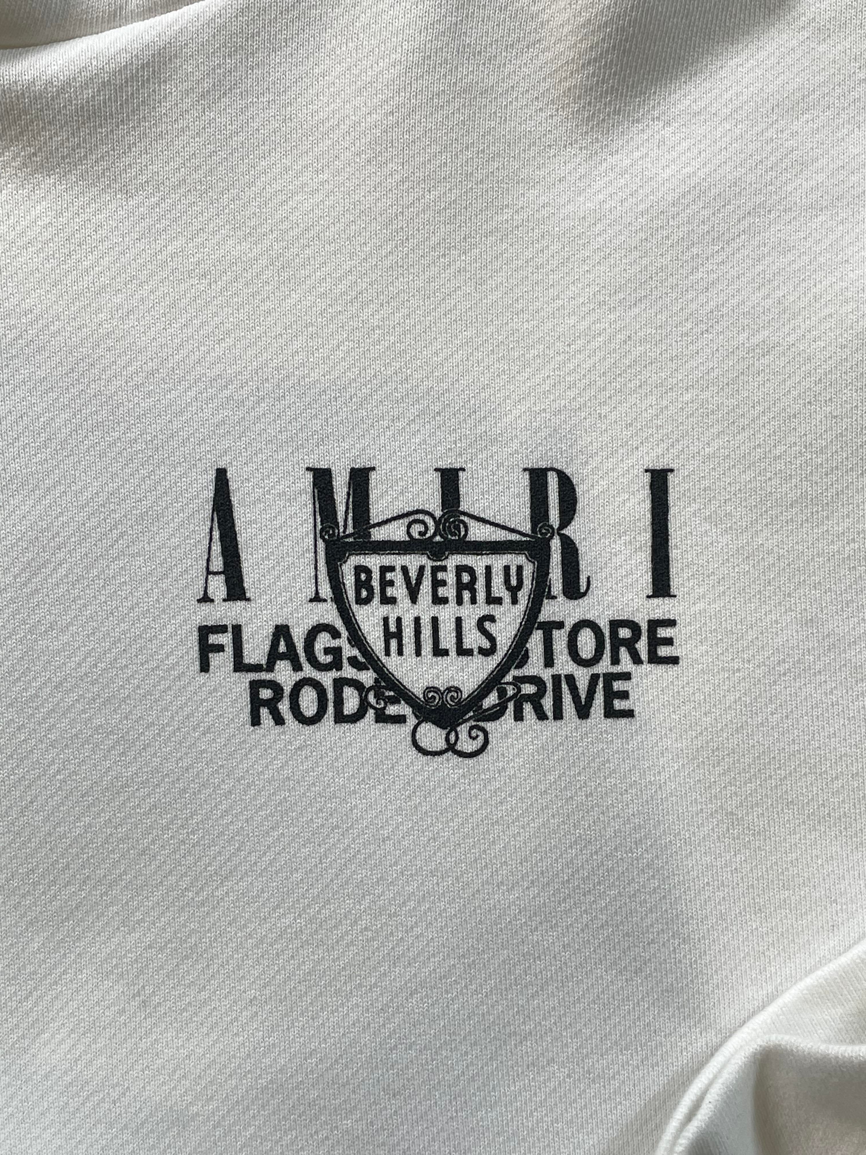 Amiri XO Beverly Hills White Hoodie
