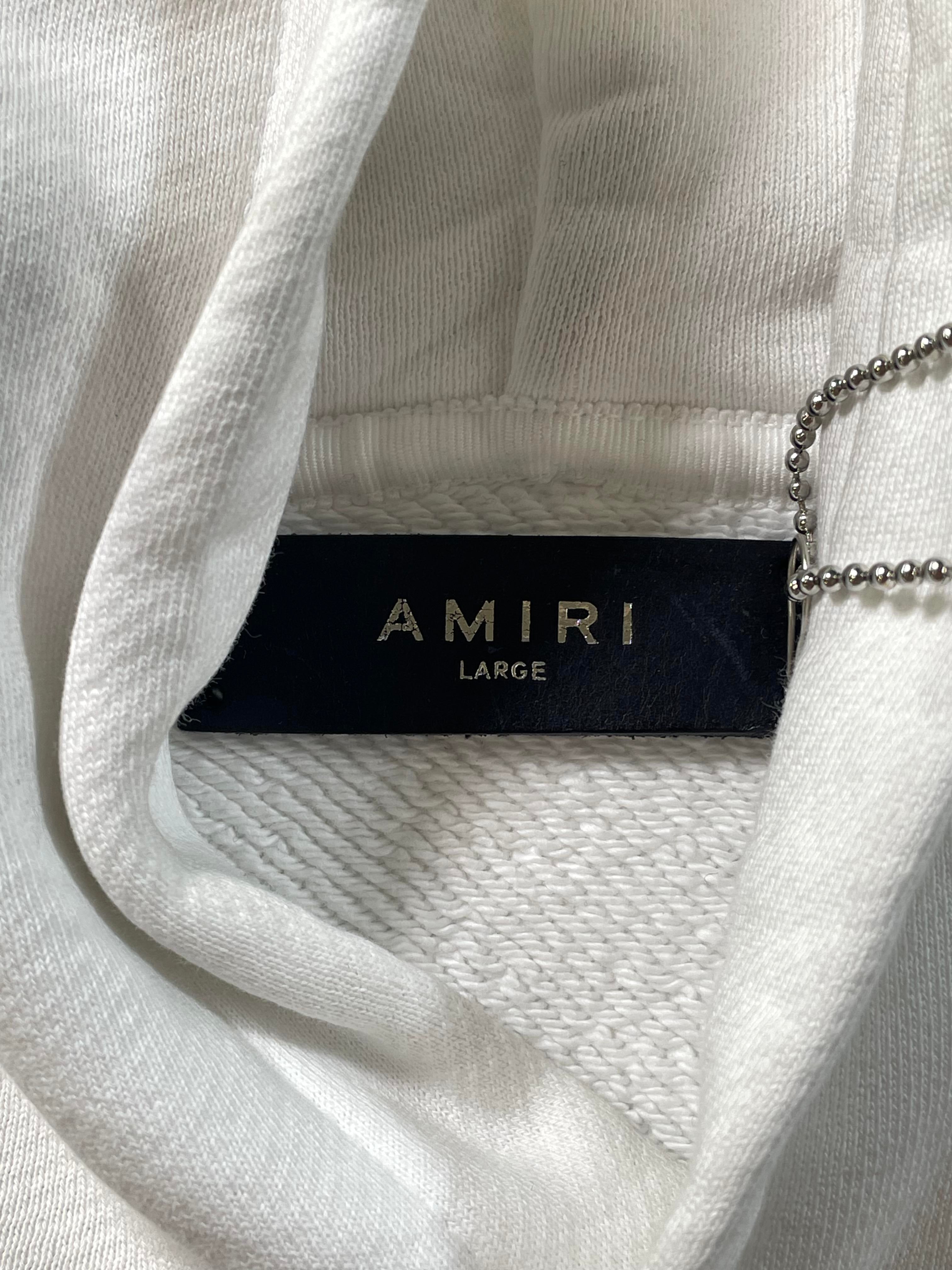 Amiri XO Beverly Hills White Hoodie