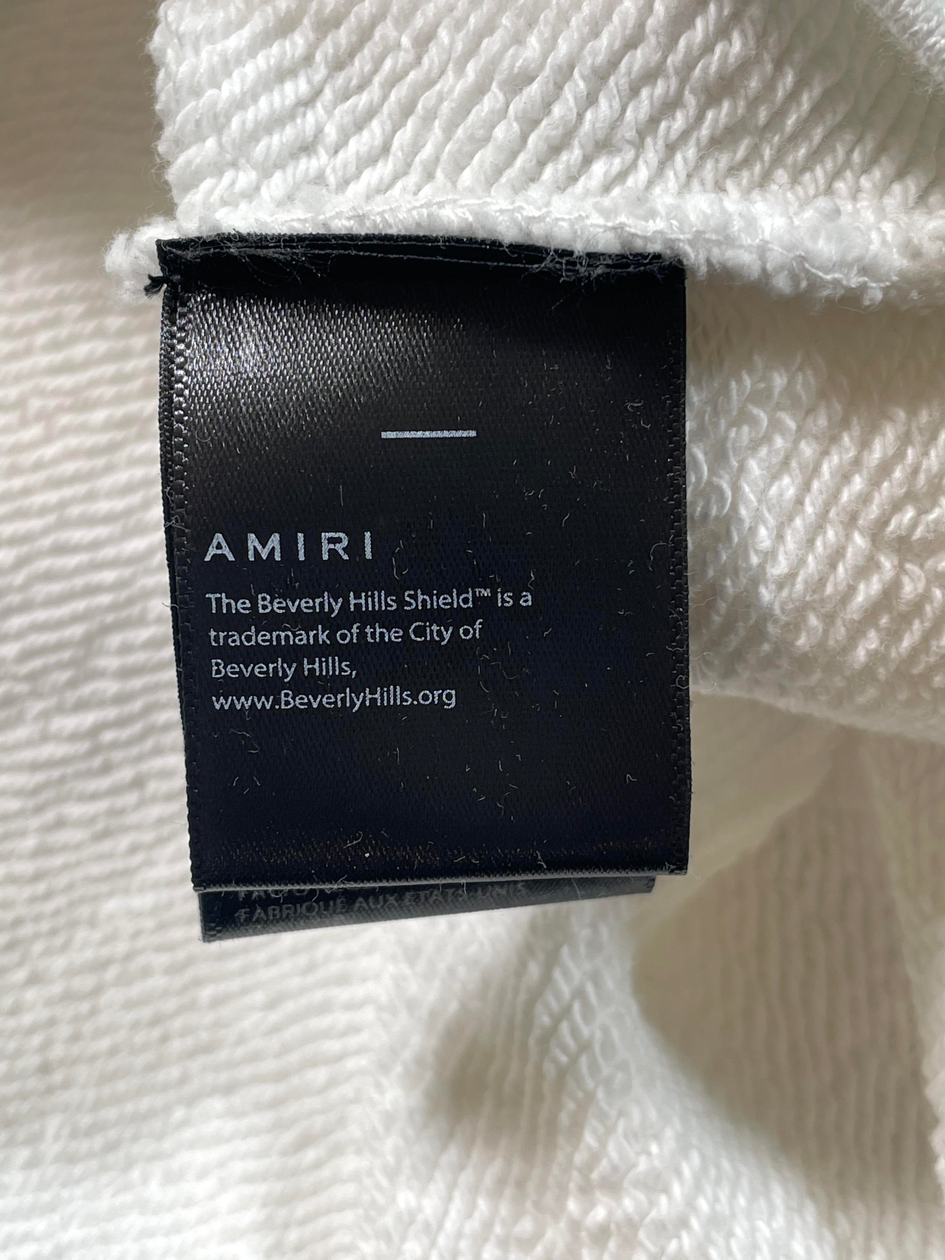 Amiri XO Beverly Hills White Hoodie