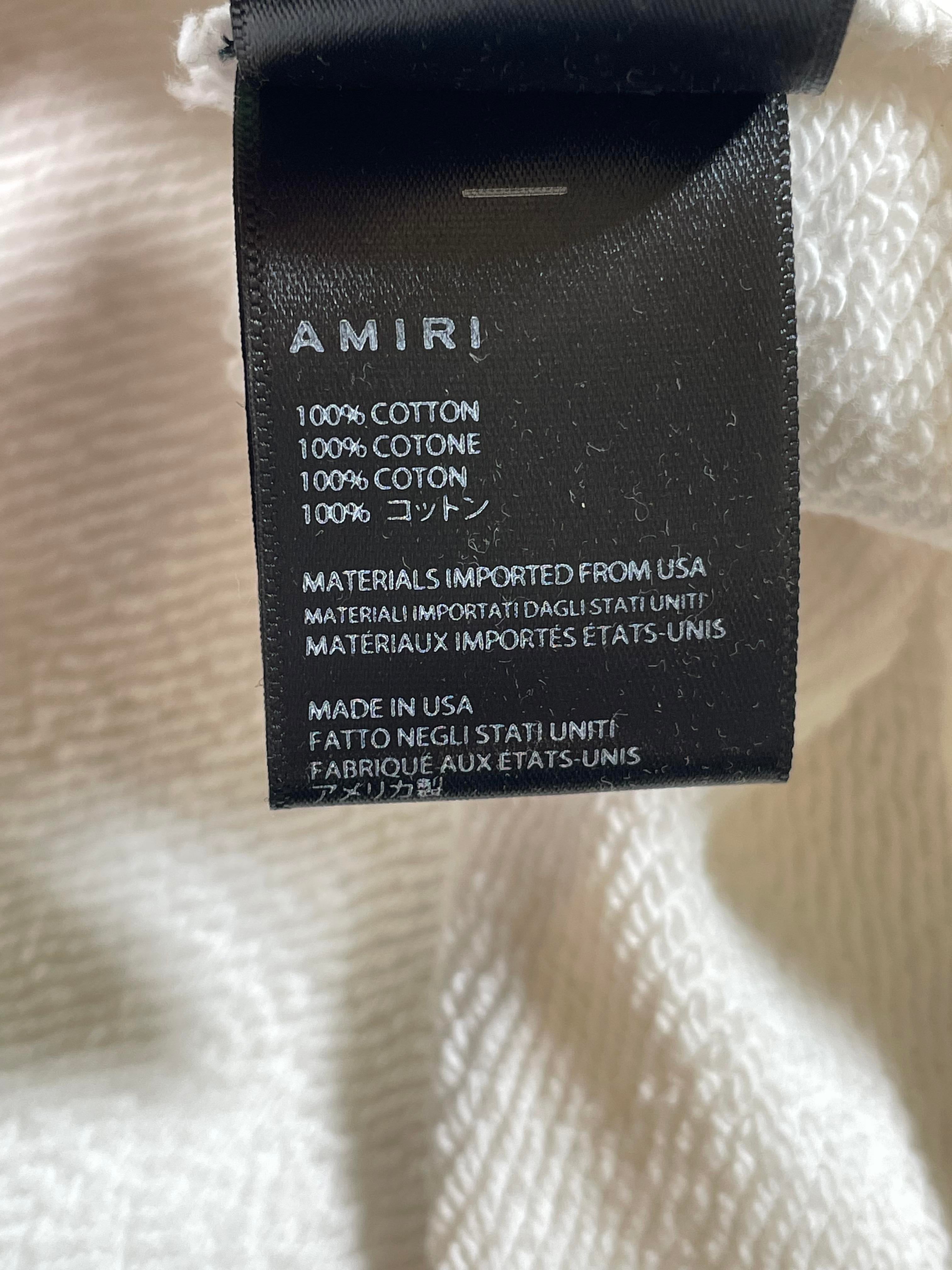 Amiri XO Beverly Hills White Hoodie