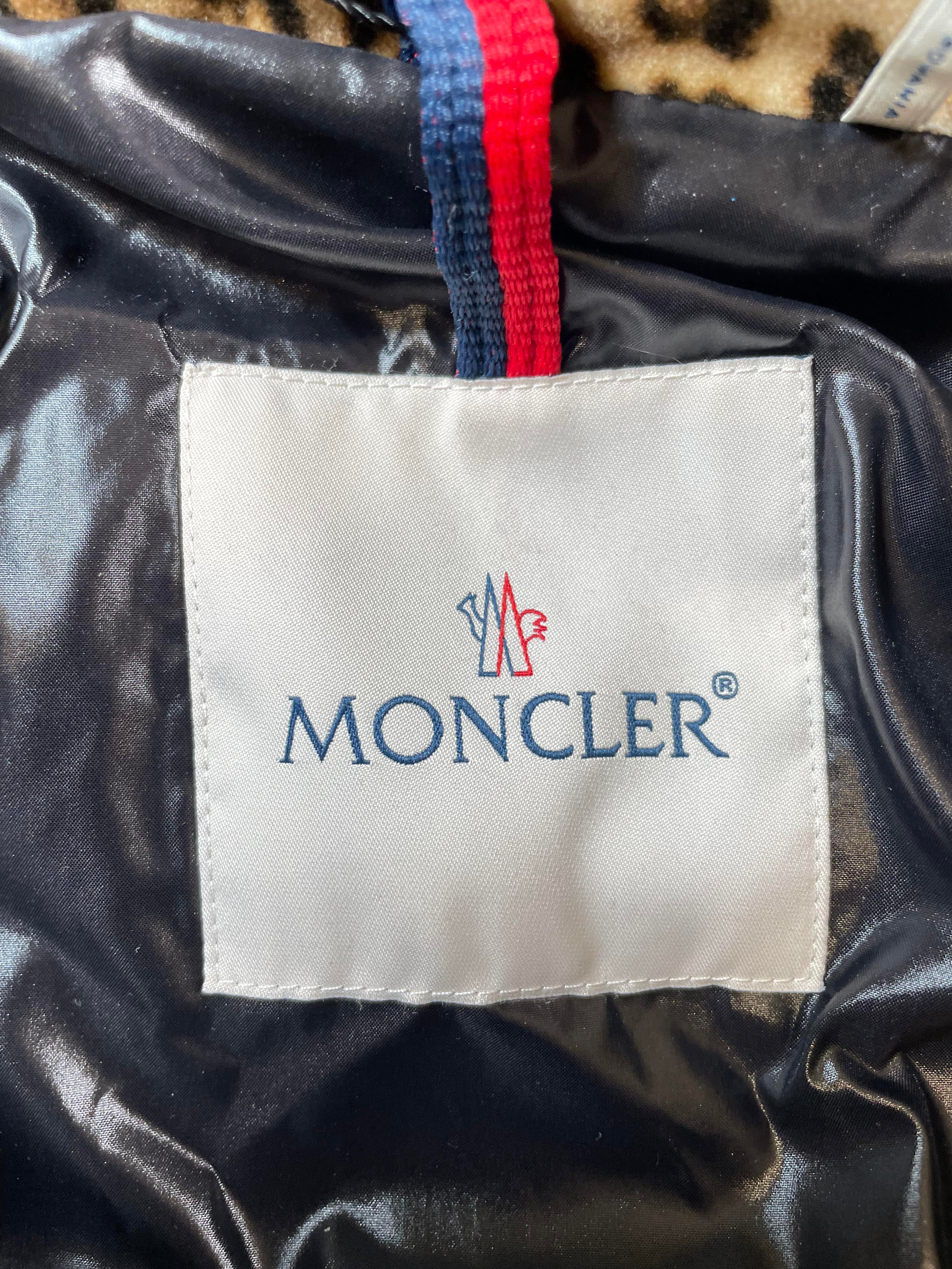 Moncler Cheetah Print Puffer Jacket