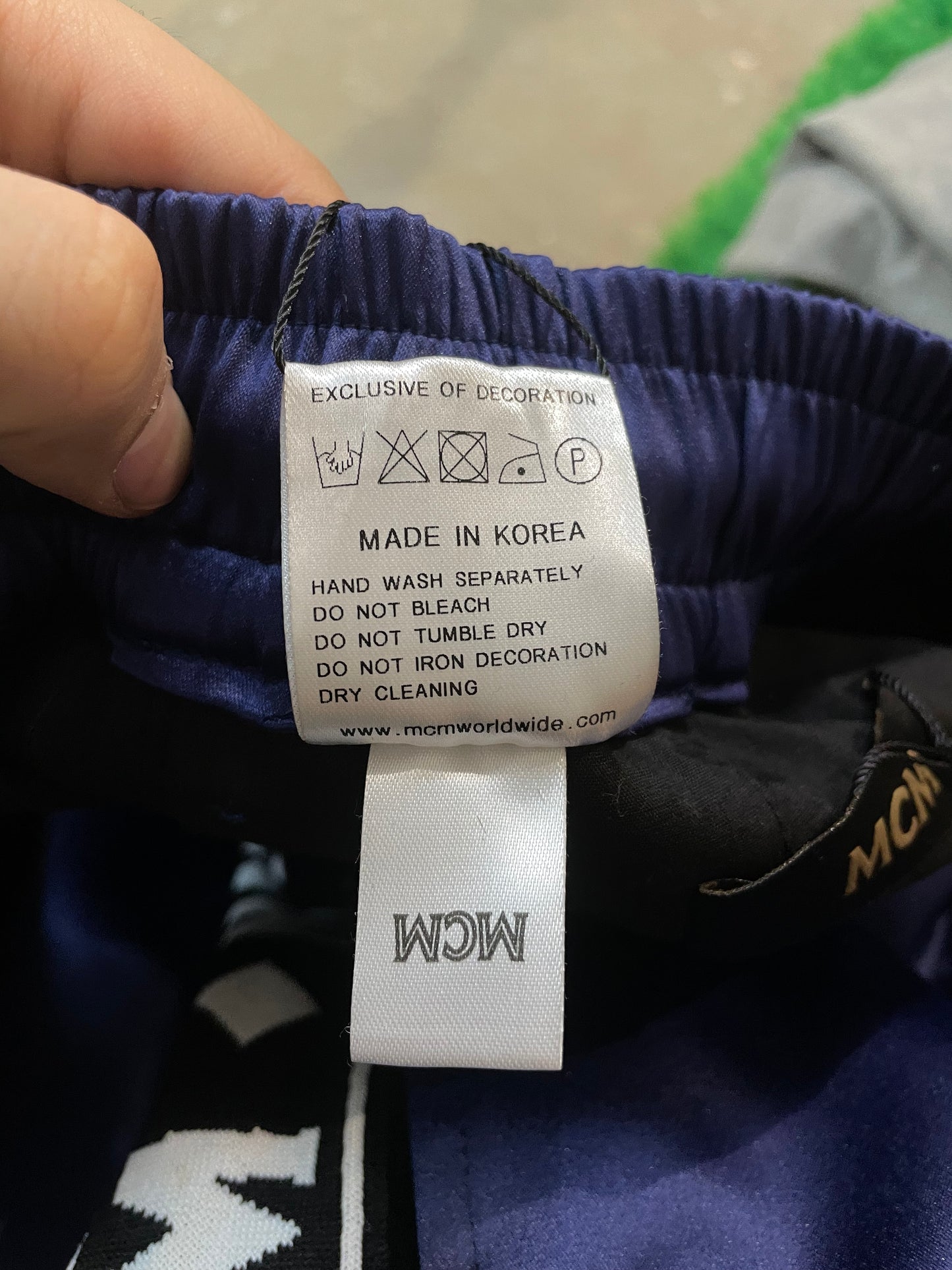 MCM Track Pants Navy Used Small