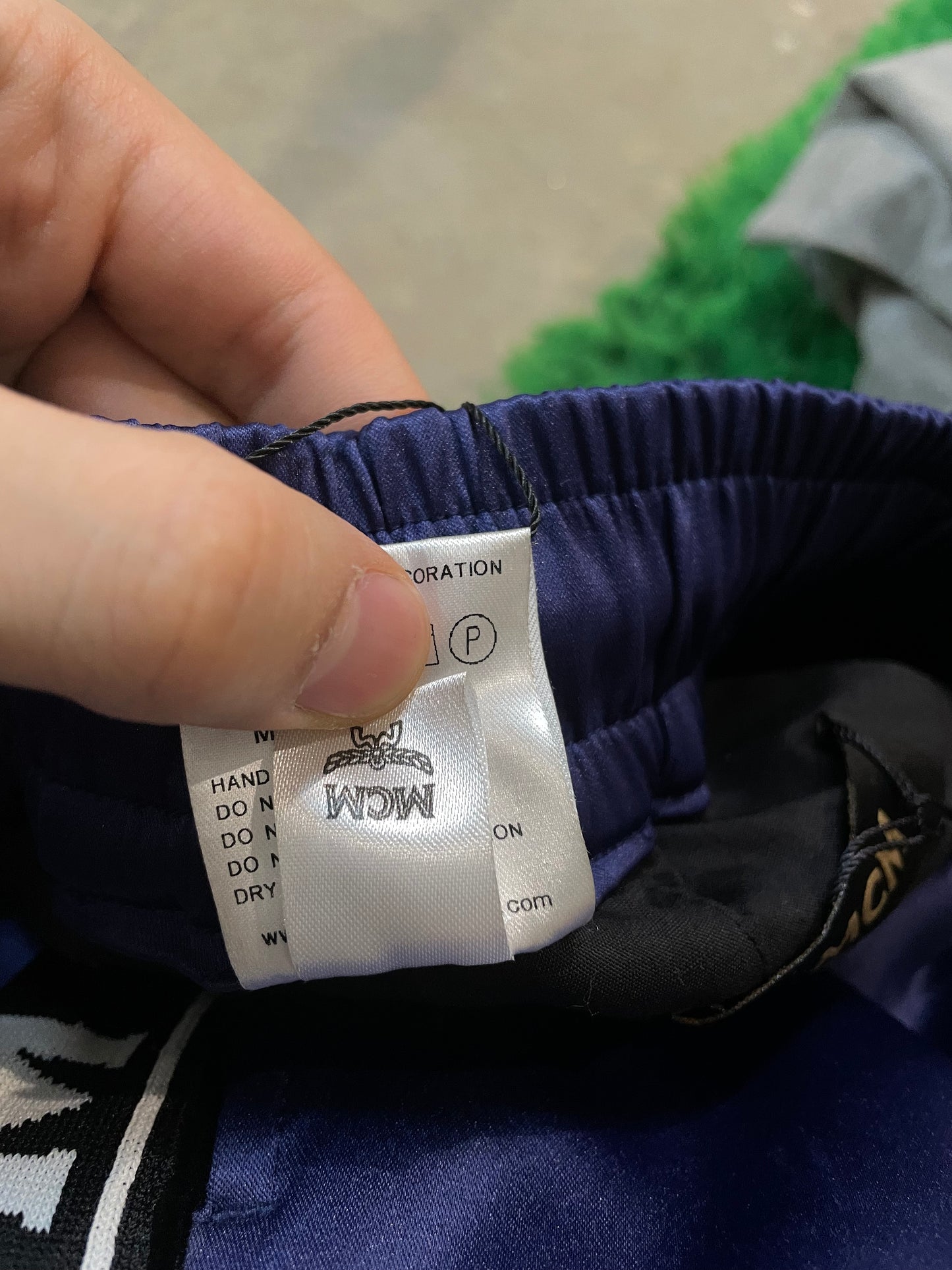 MCM Track Pants Navy Used Small