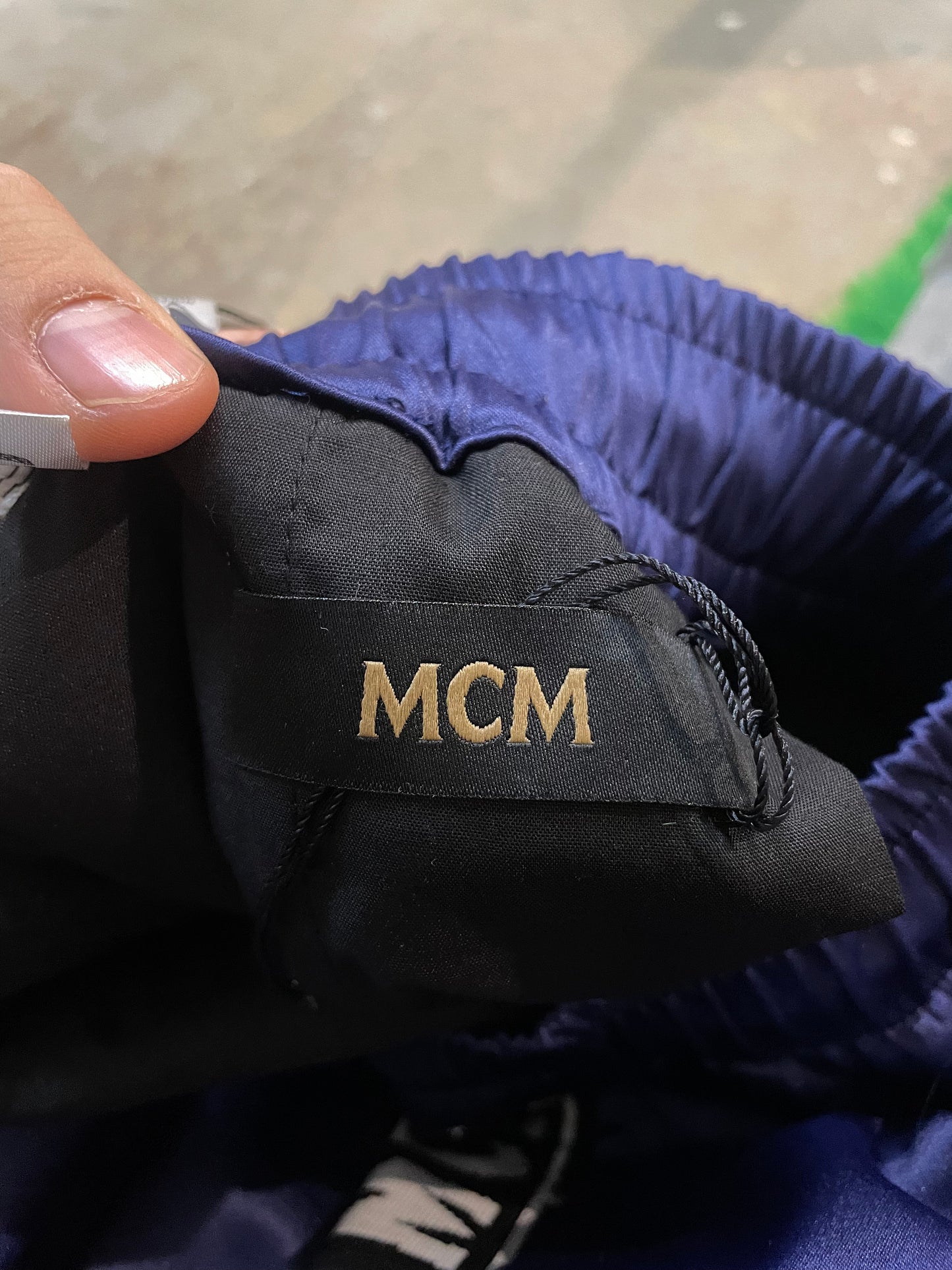 MCM Track Pants Navy Used Small