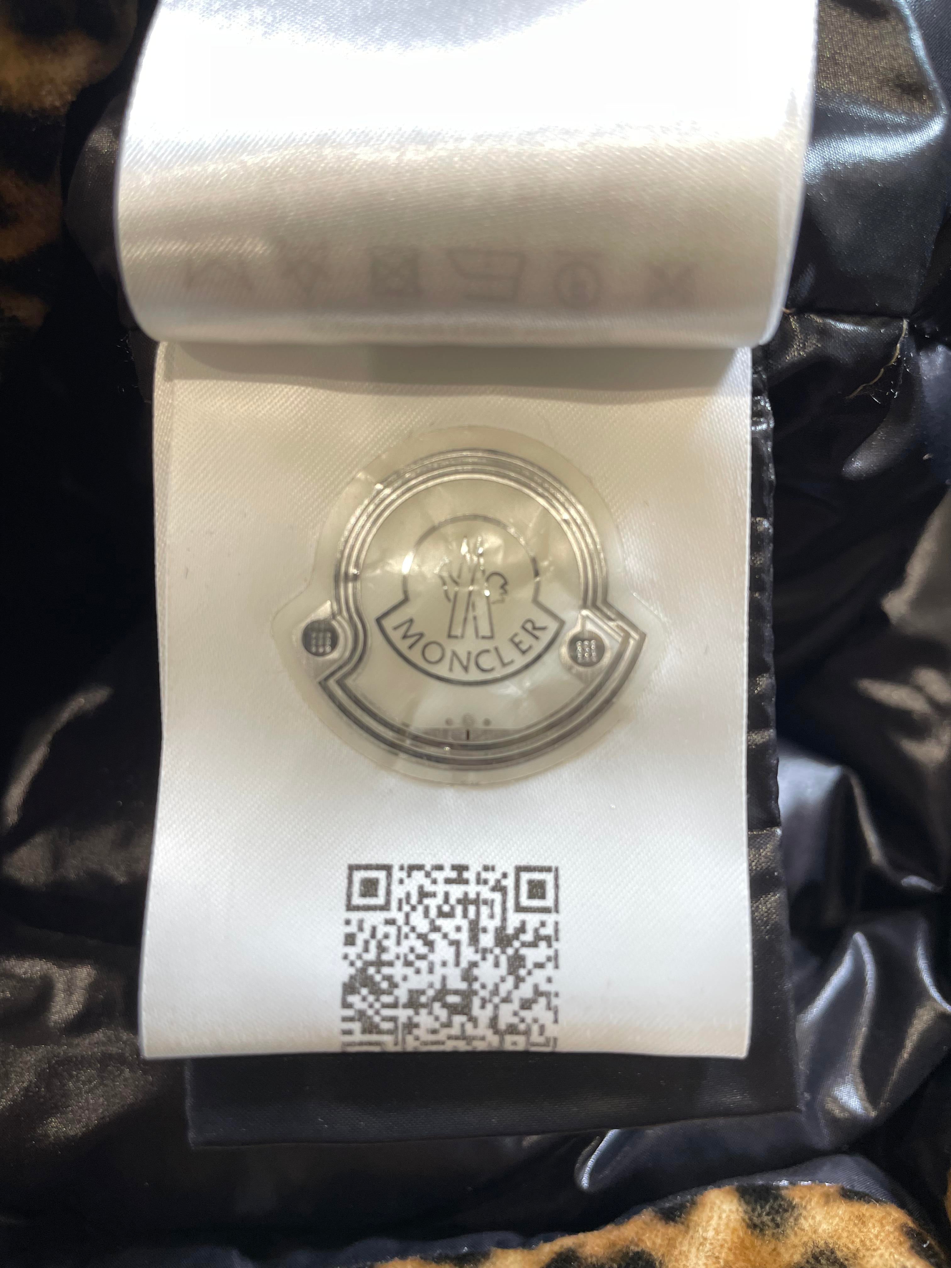 Moncler Cheetah Print Puffer Jacket