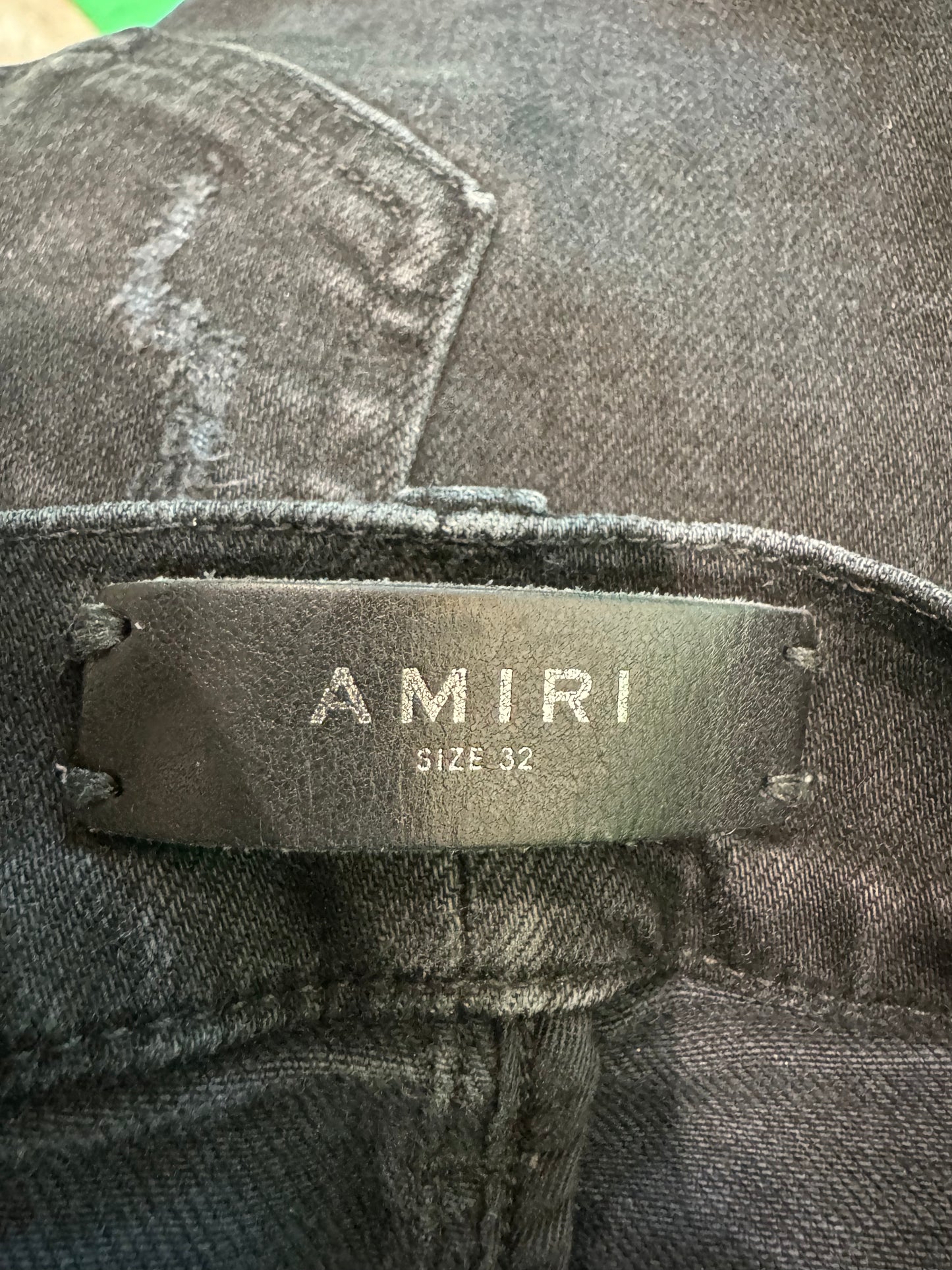 Amiri Thrasher Plain Black Jeans