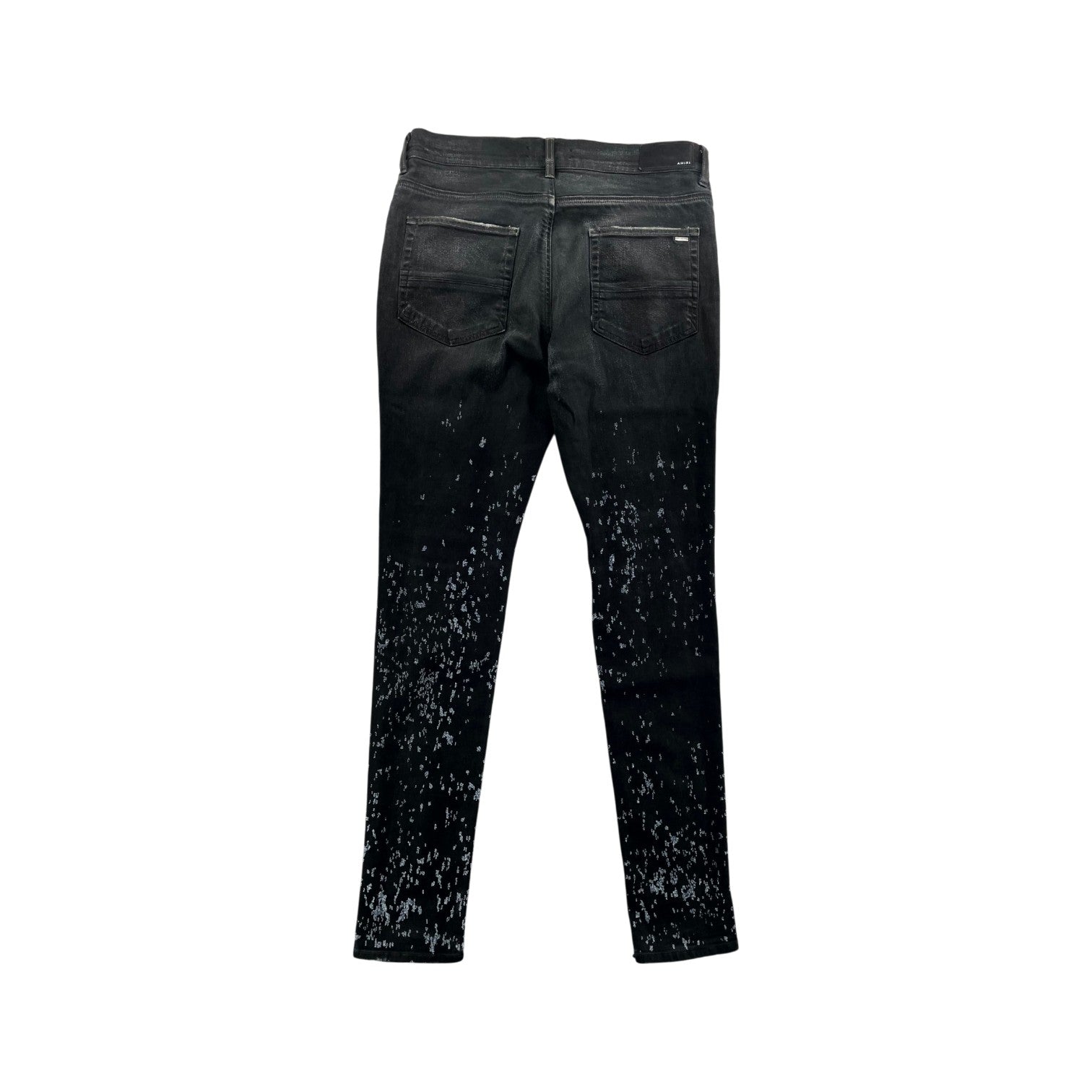 Amiri Shotgun Black Waxed Jeans