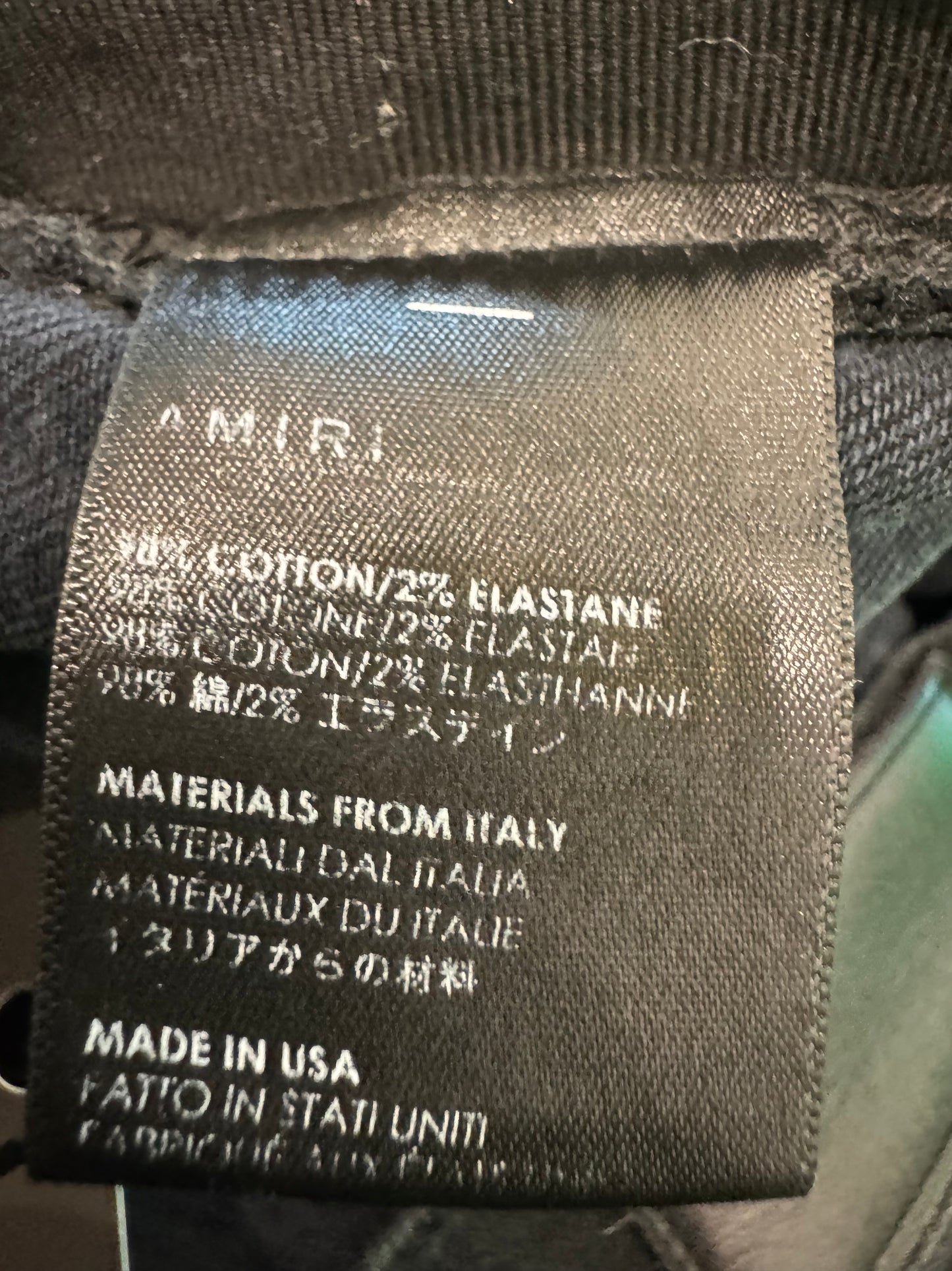 Amiri Thrasher Plain Black Jeans