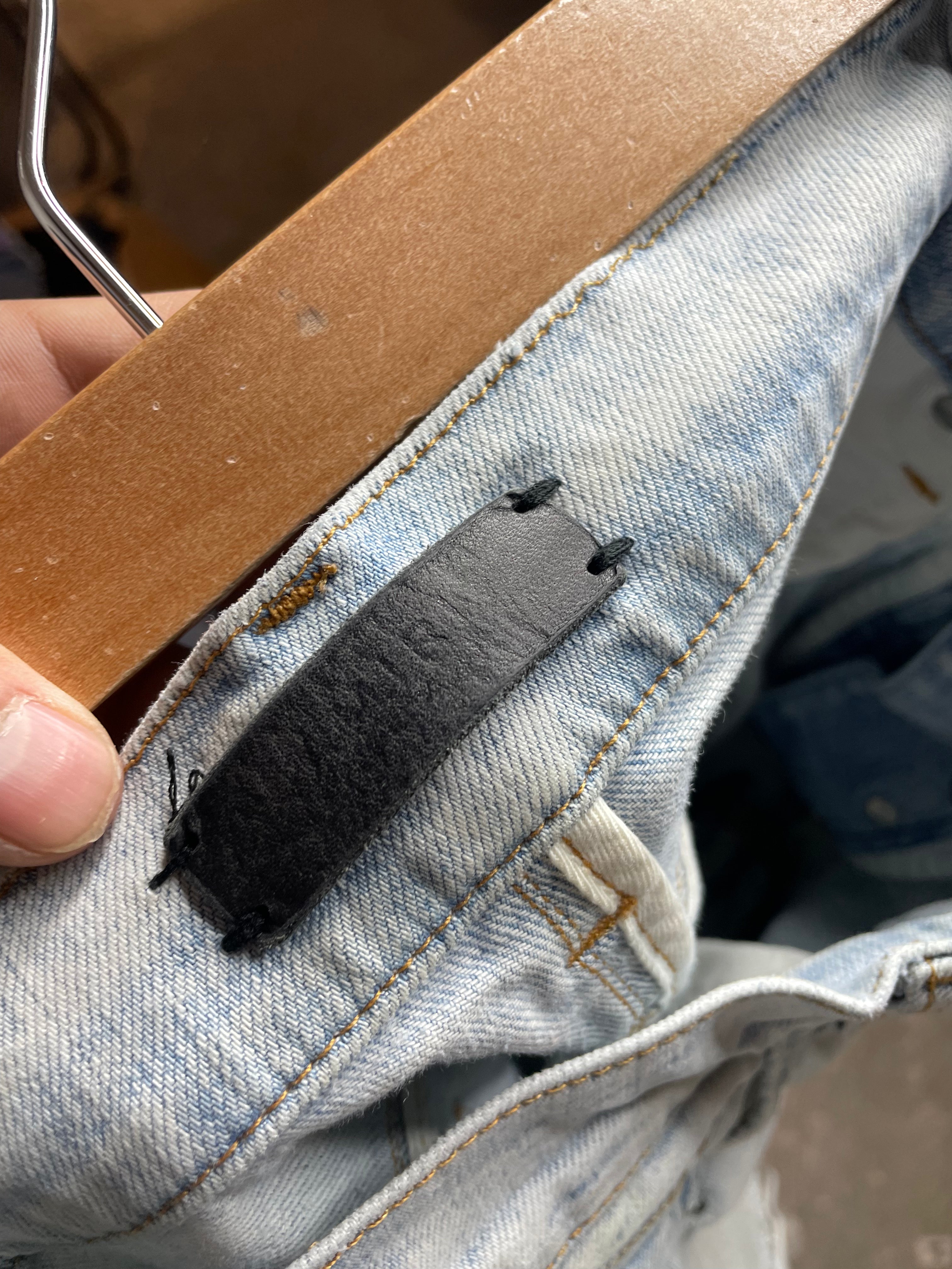 Amiri MX1 Light Wash Zebra Patch (Faded) Used 30 (Tailored)