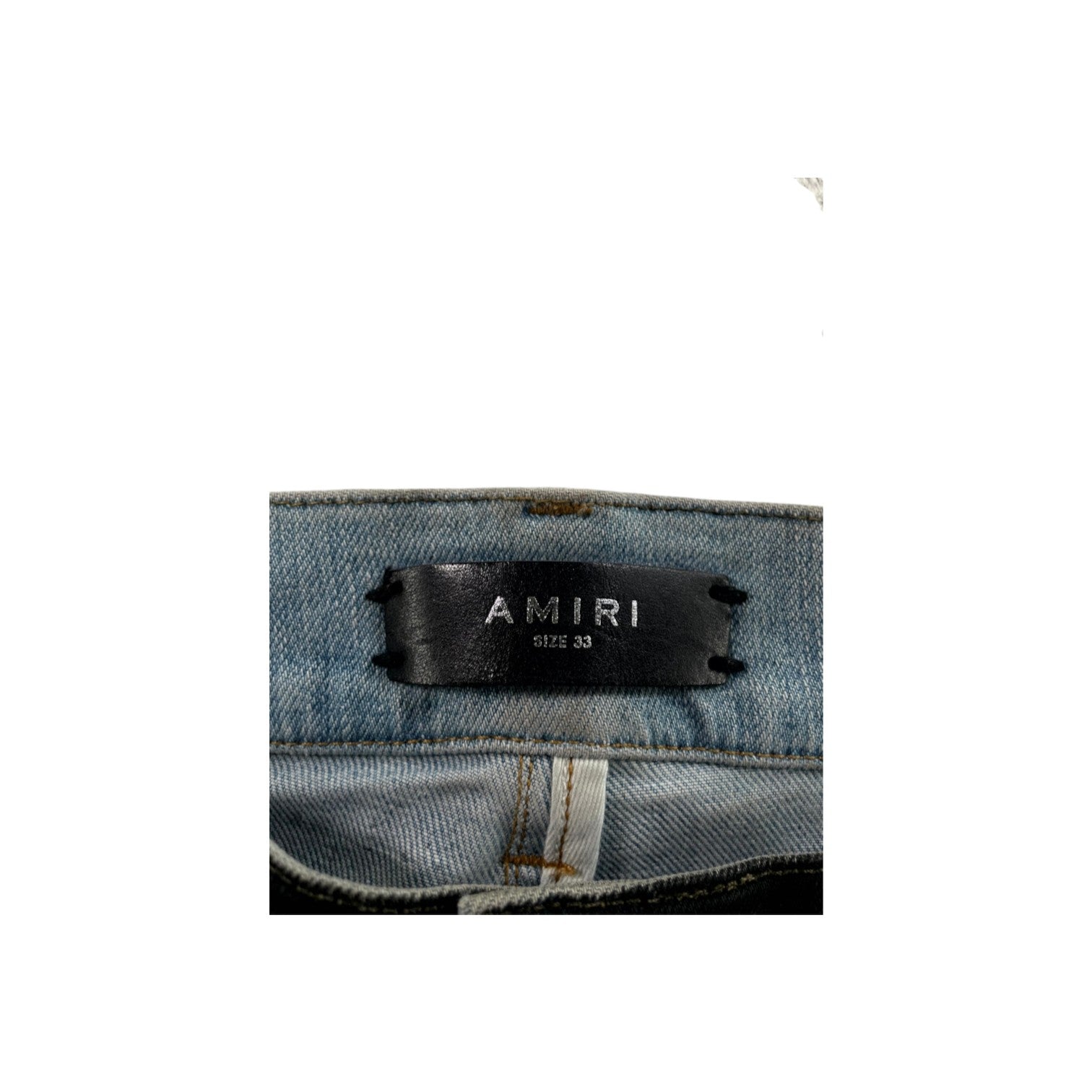 Amiri Shotgun Black Waxed Jeans