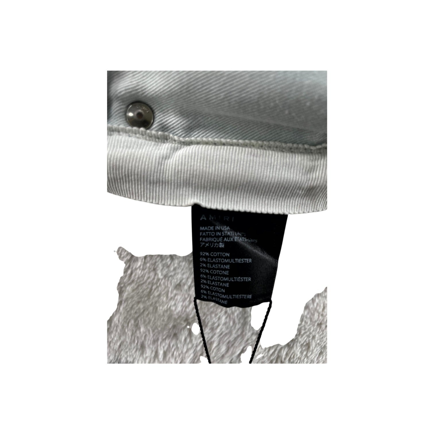Amiri Shotgun Black Waxed Jeans